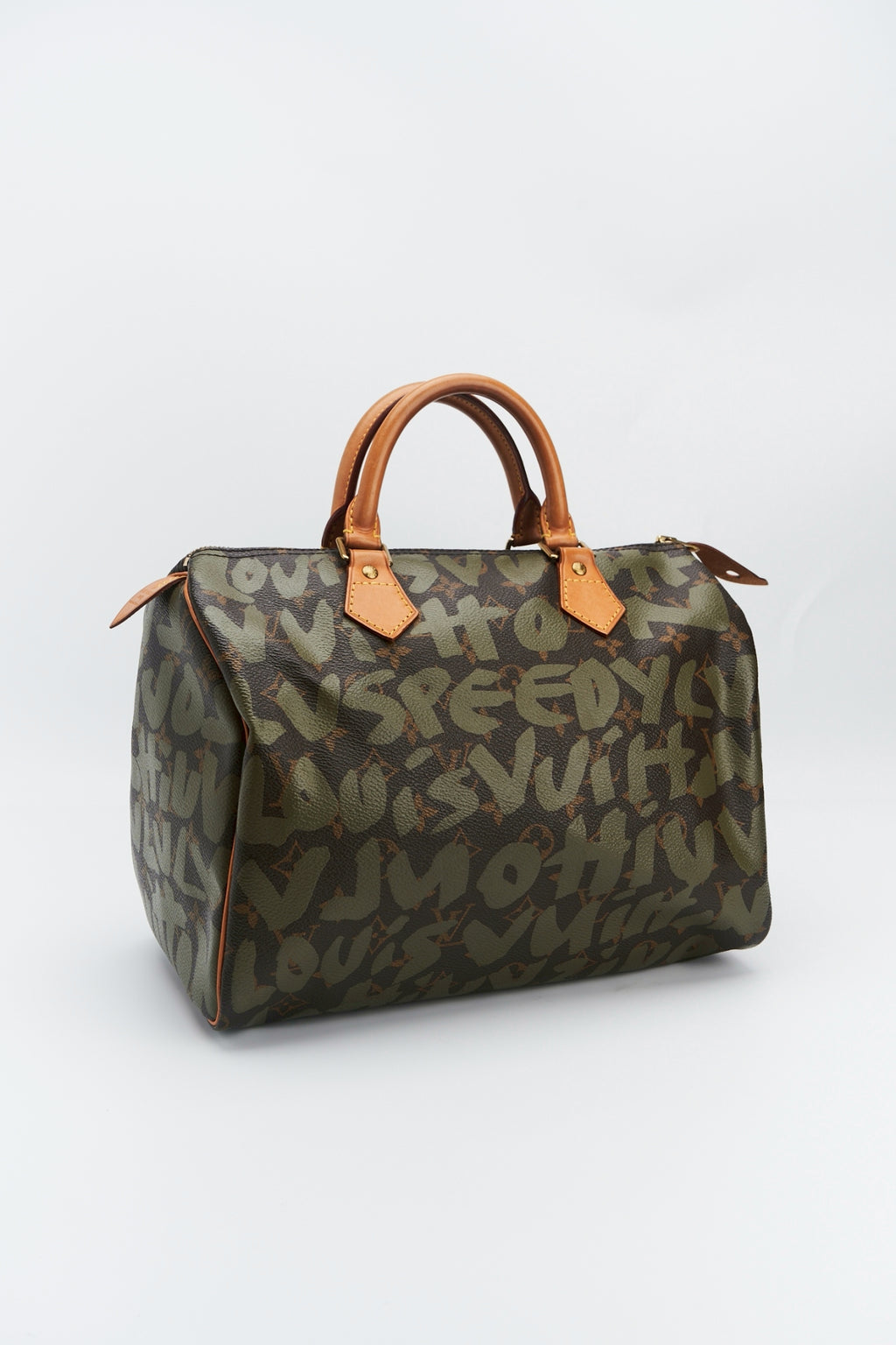 Louis vuitton Khaki Graffiti speedy “30
