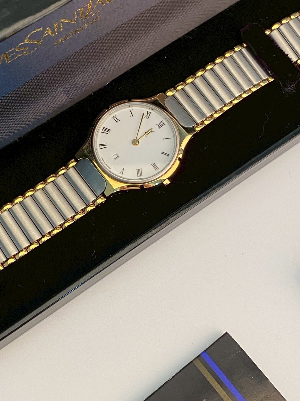 YSL twotone date watch c.0405