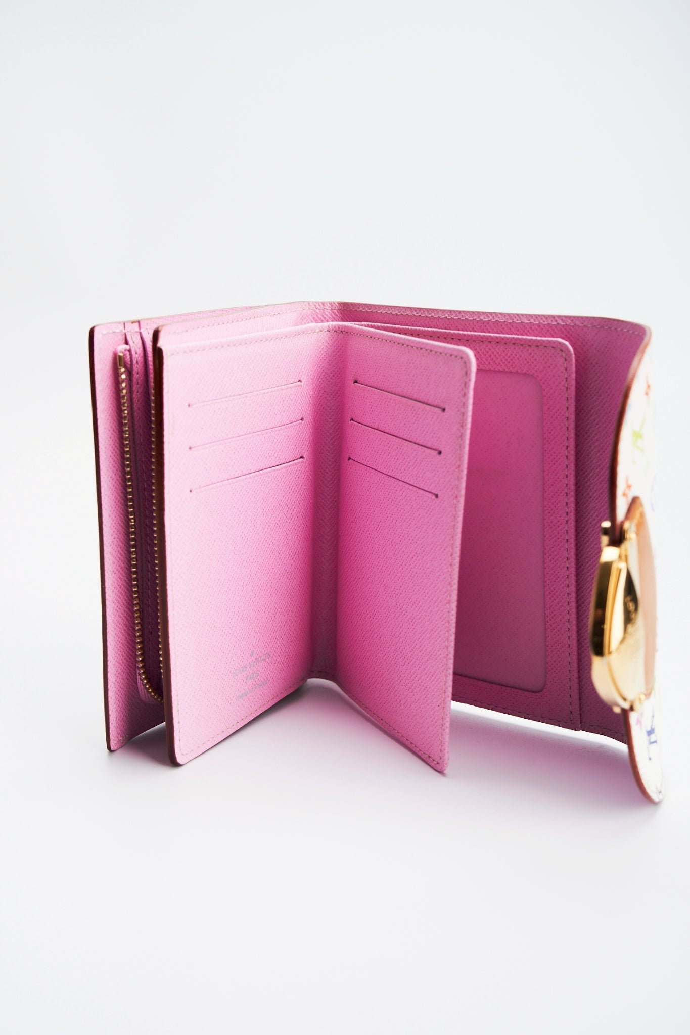 Louis vuitton multicolor white wallet