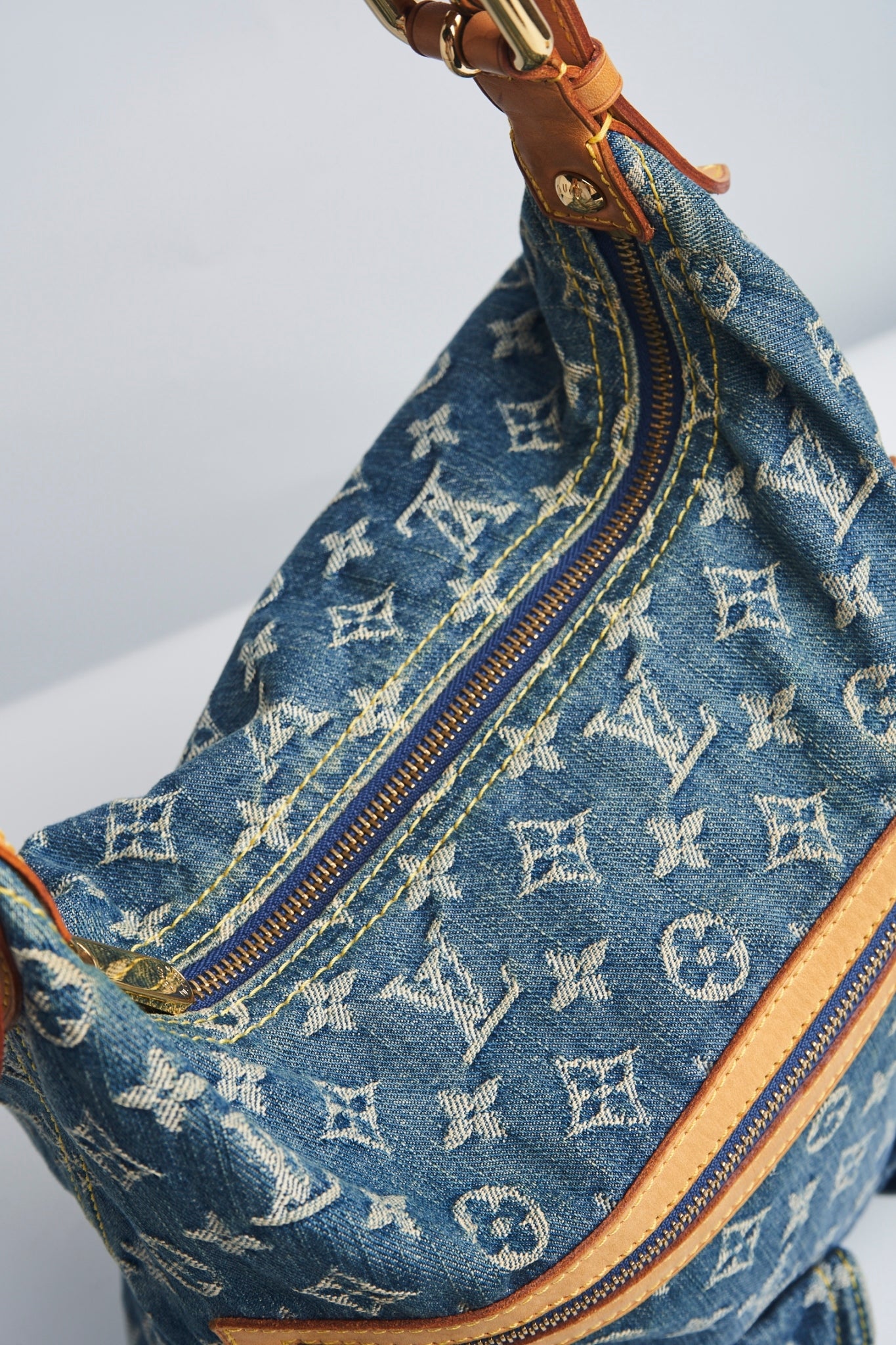 Louis vuitton denim shoulder bag