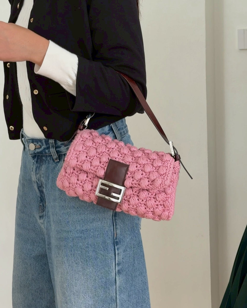 Fendi Baguette Crochet Bag