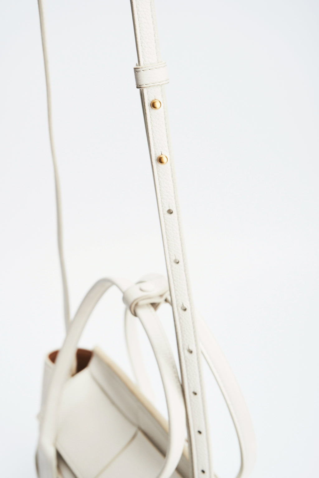 Bottega Veneta arco white bag