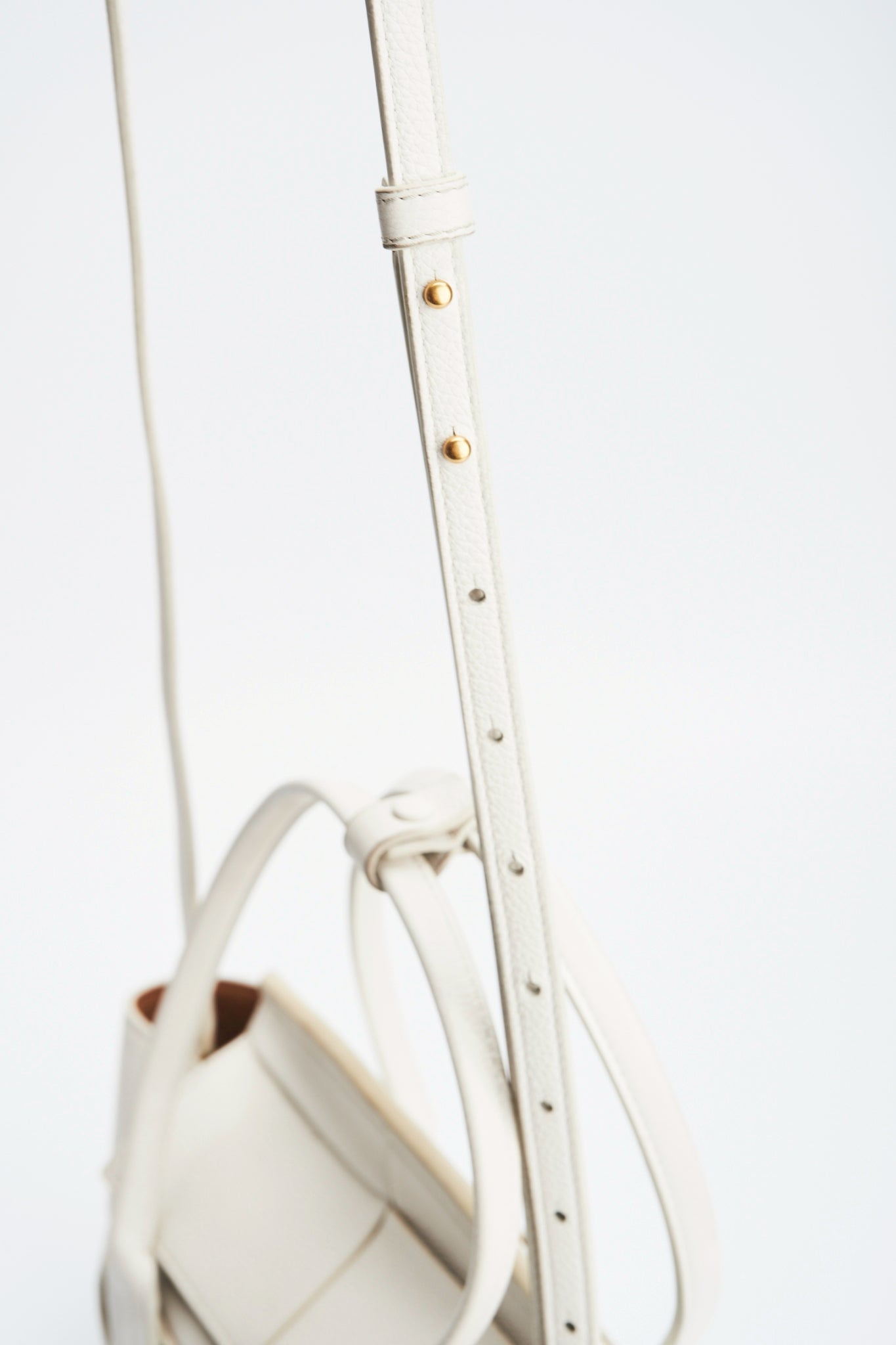 Bottega Veneta arco white bag
