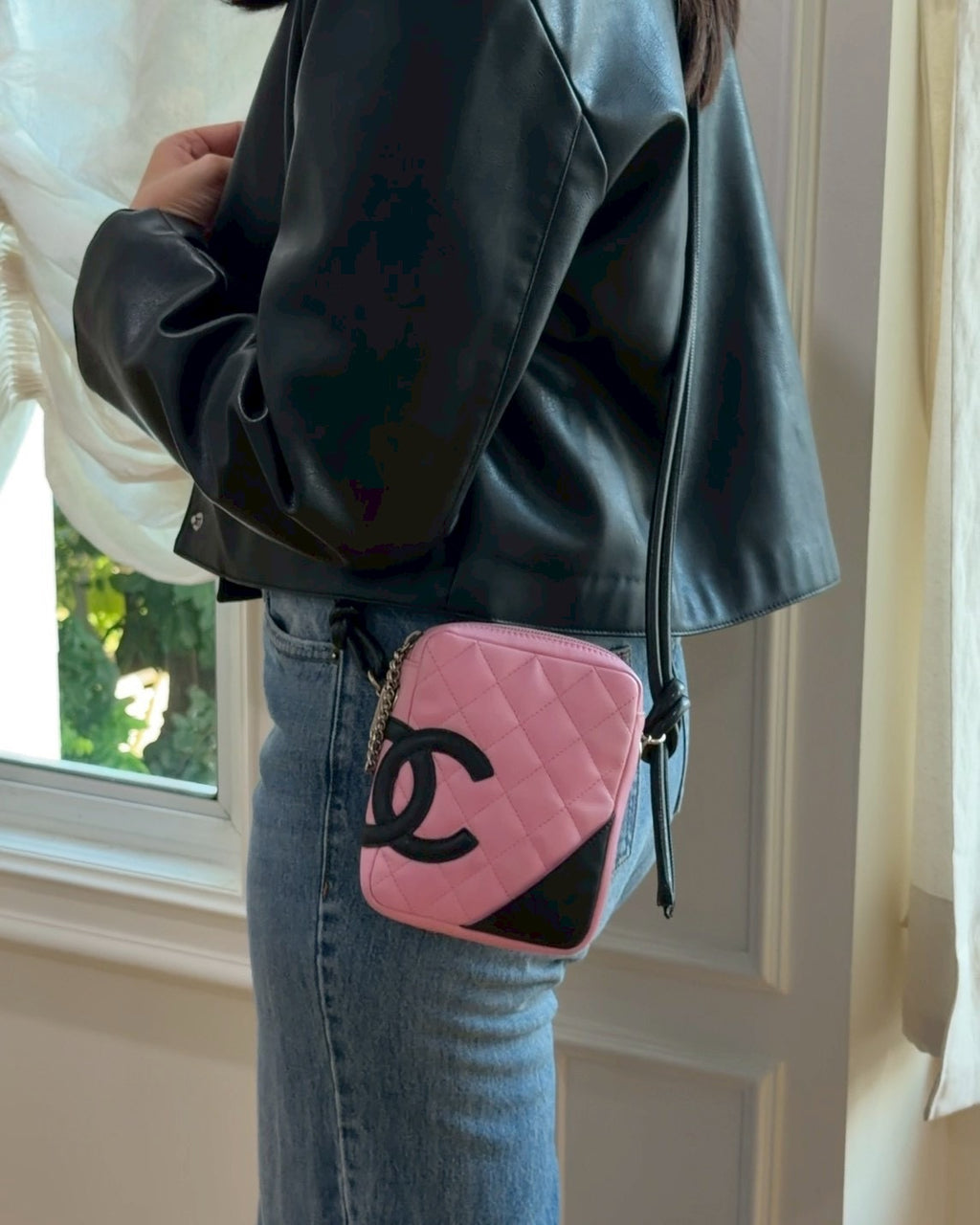 Chanel cambon pink small crossbody