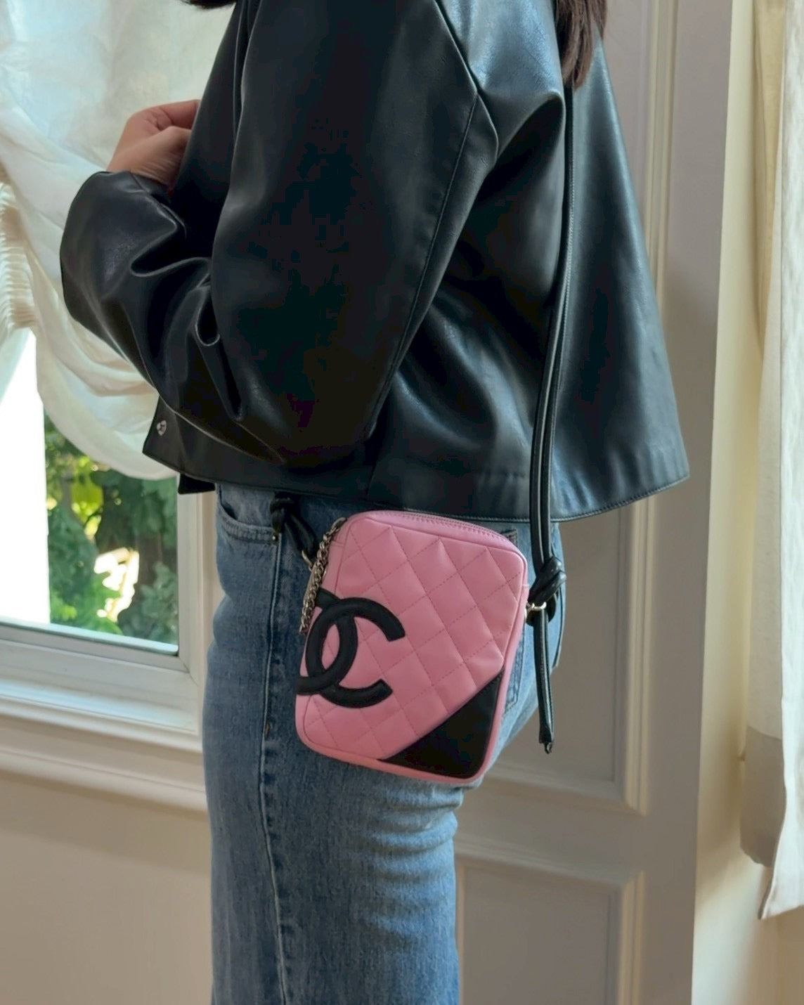 Chanel cambon pink small crossbody