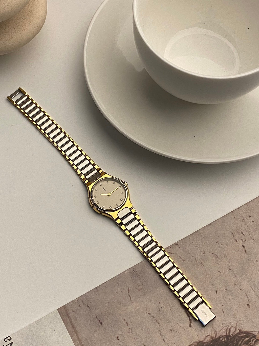 Ysl dimond gray dial c.9046