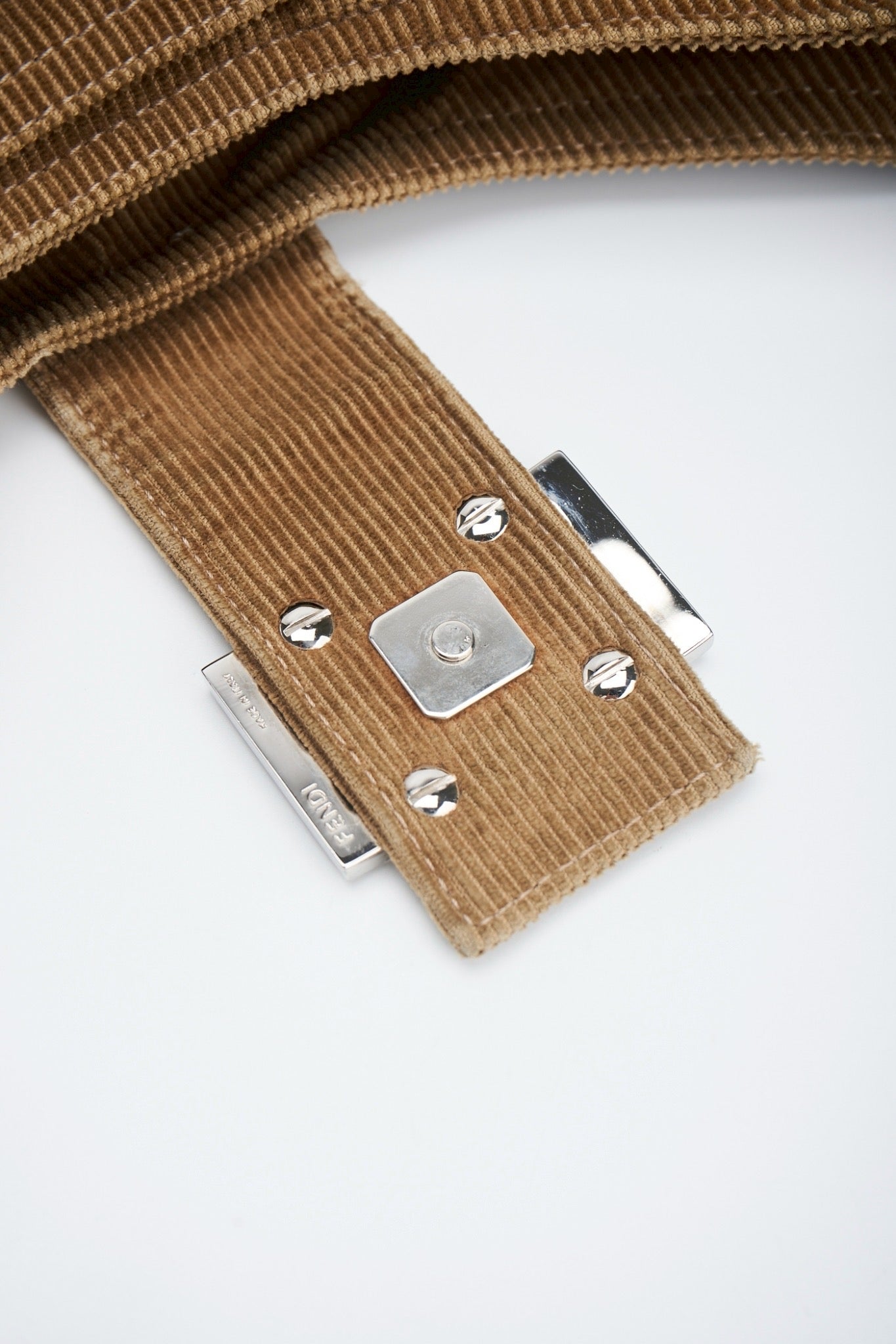 Fendi denim F shoulder