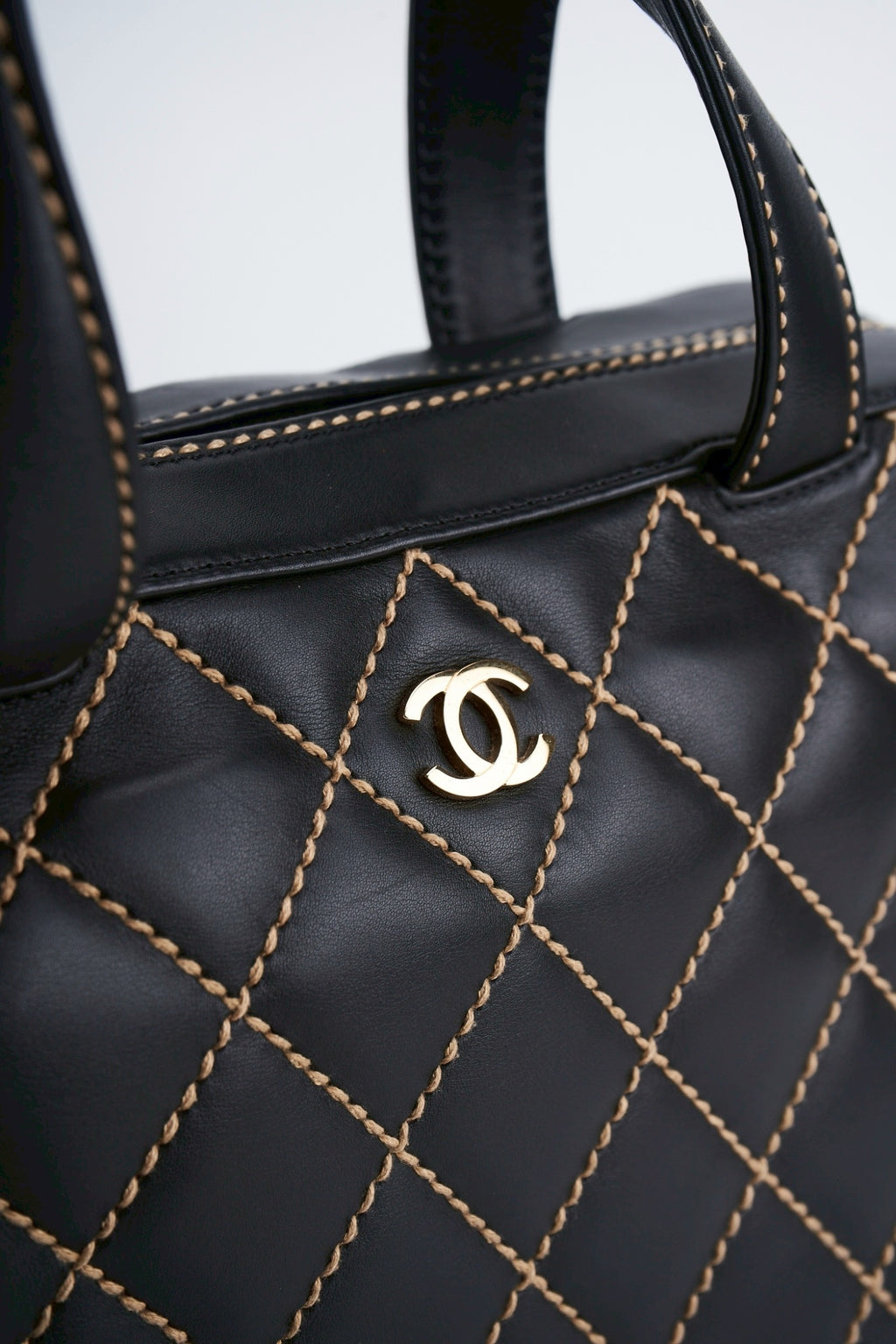 Chanel quilted hand bag