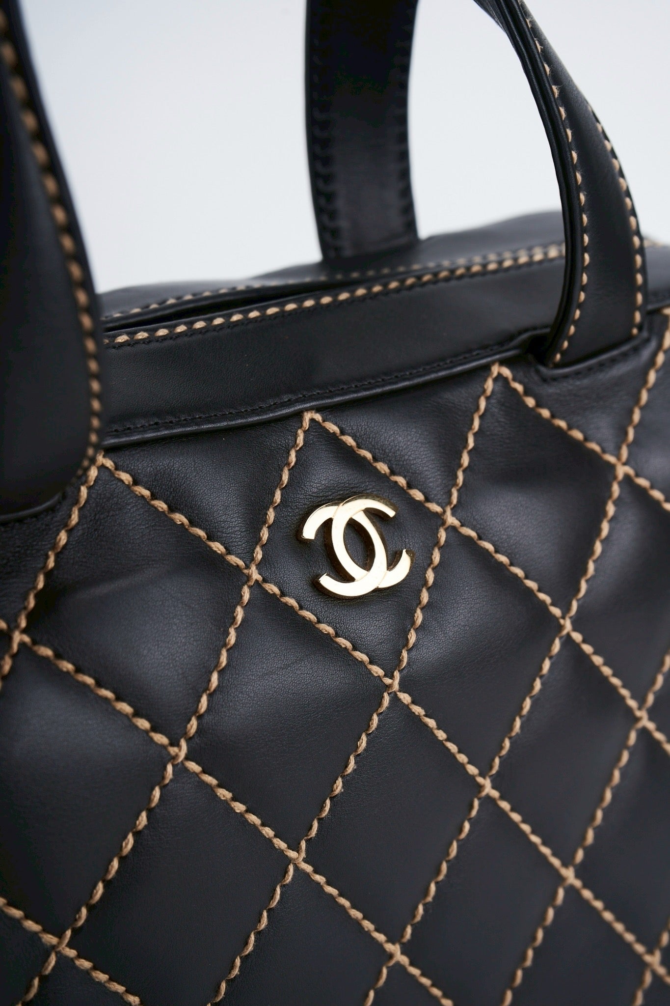 Chanel quilted hand bag