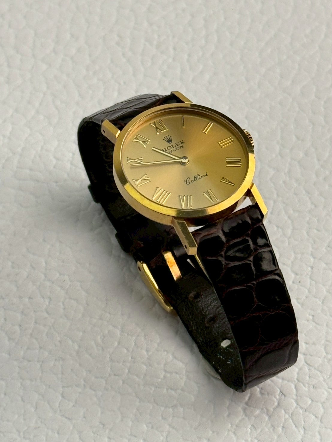 Rolex K18 YG cellini gold dial c.8962
