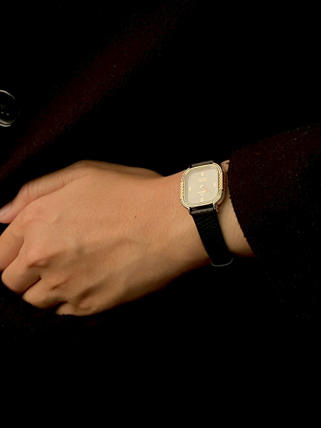 Omega deville white dial twotone 1387