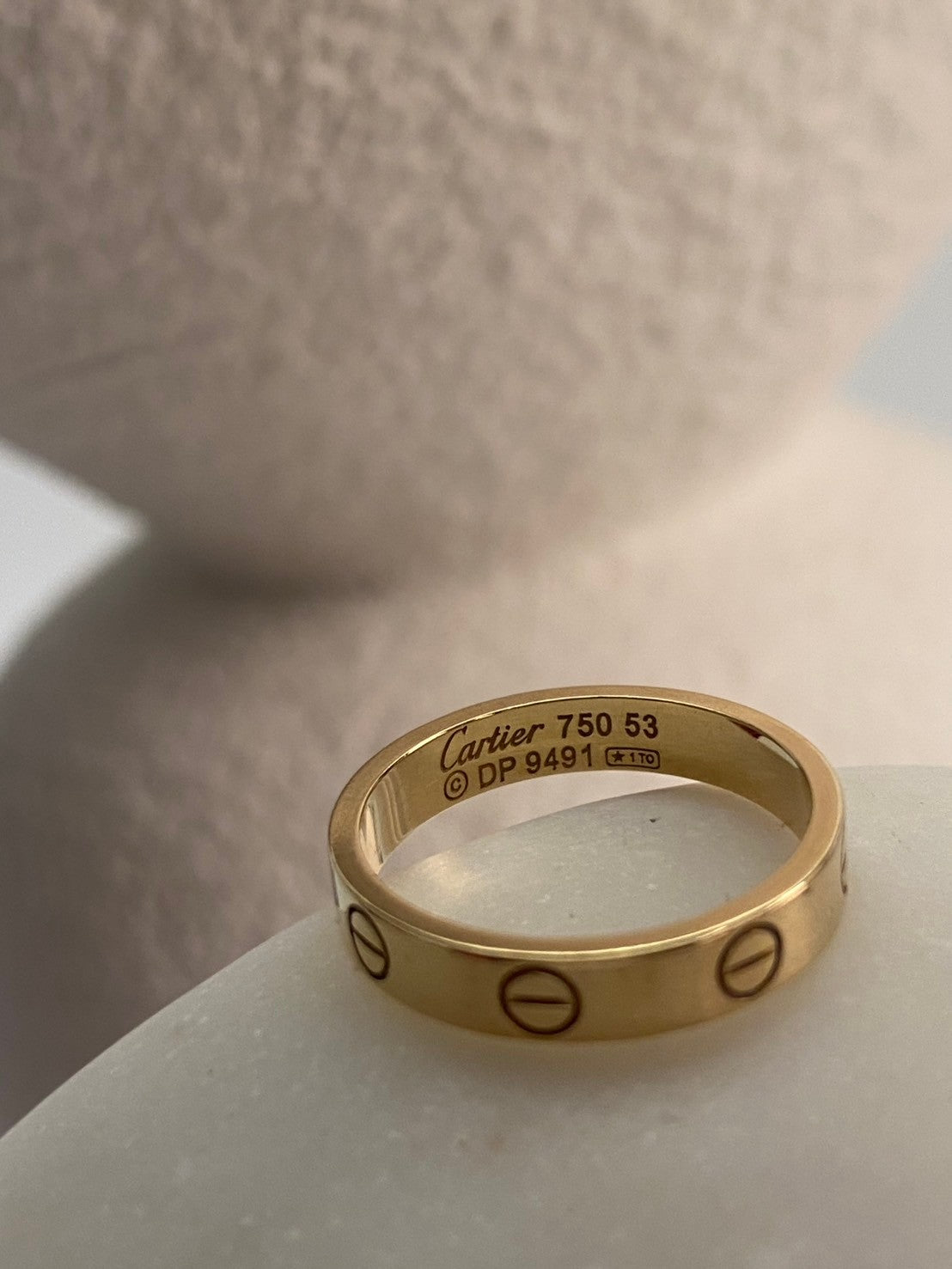 Cartier paris mini love ring 18k 750 #53