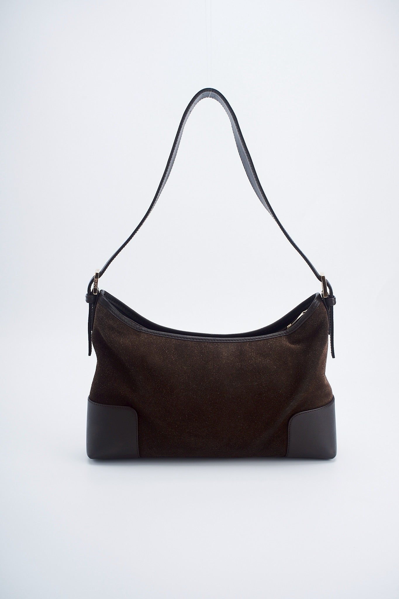 Loewe Suede Brown shoulder
