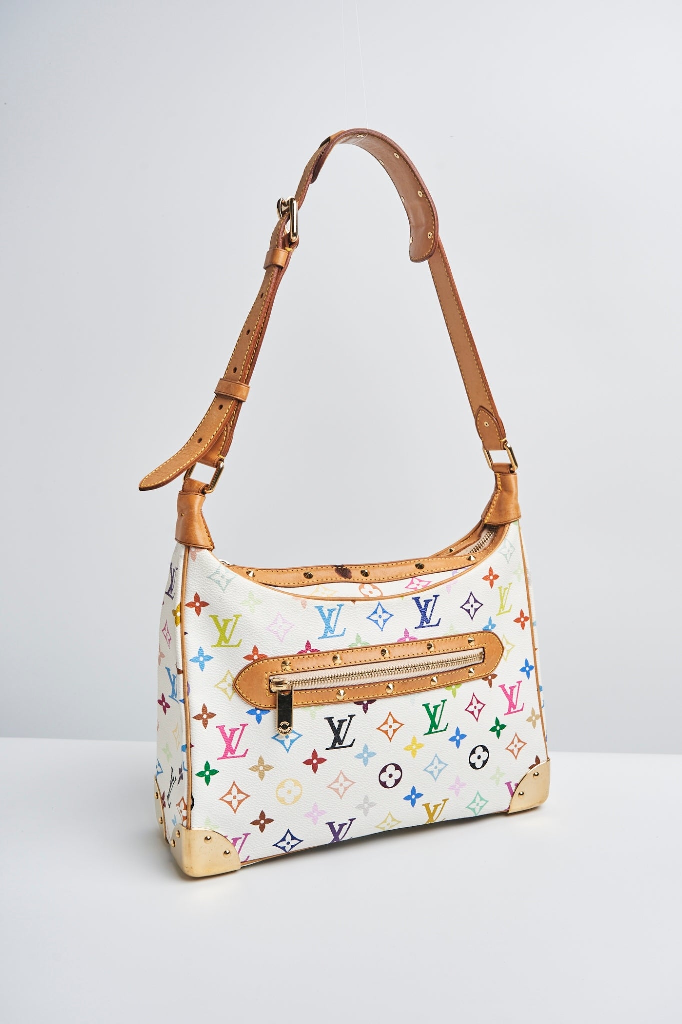 Louis vuitton multicolor boulogne white