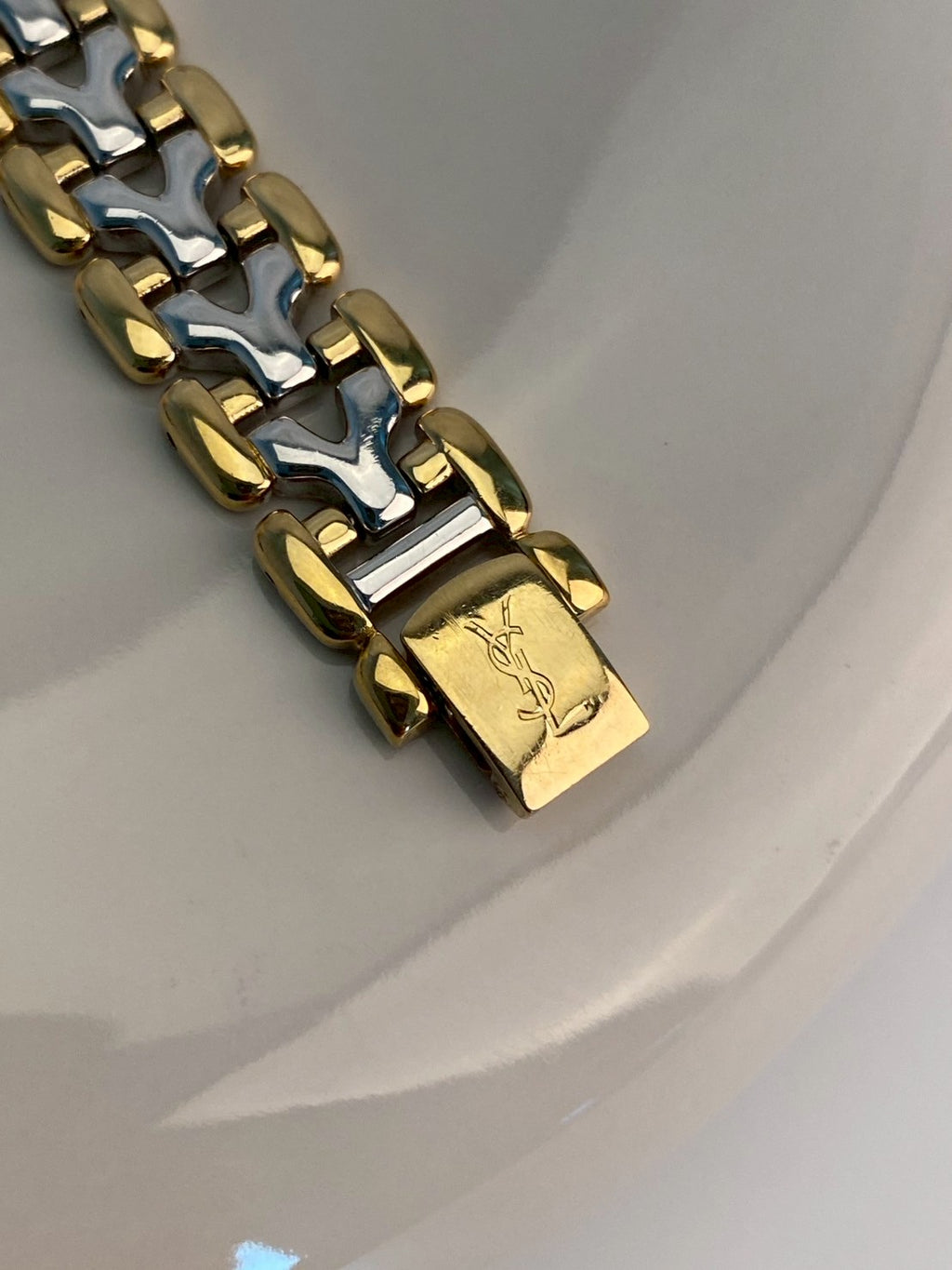 Ysl twotone logo strap c.0029