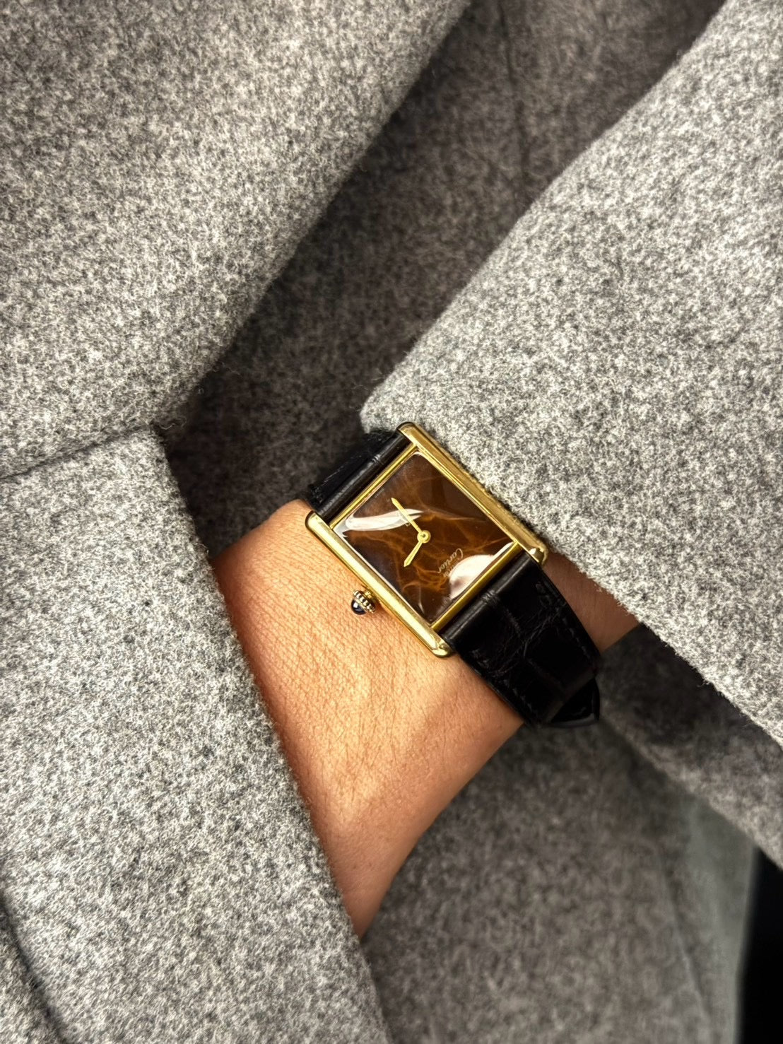 Cartier Tank Must Brown Dial