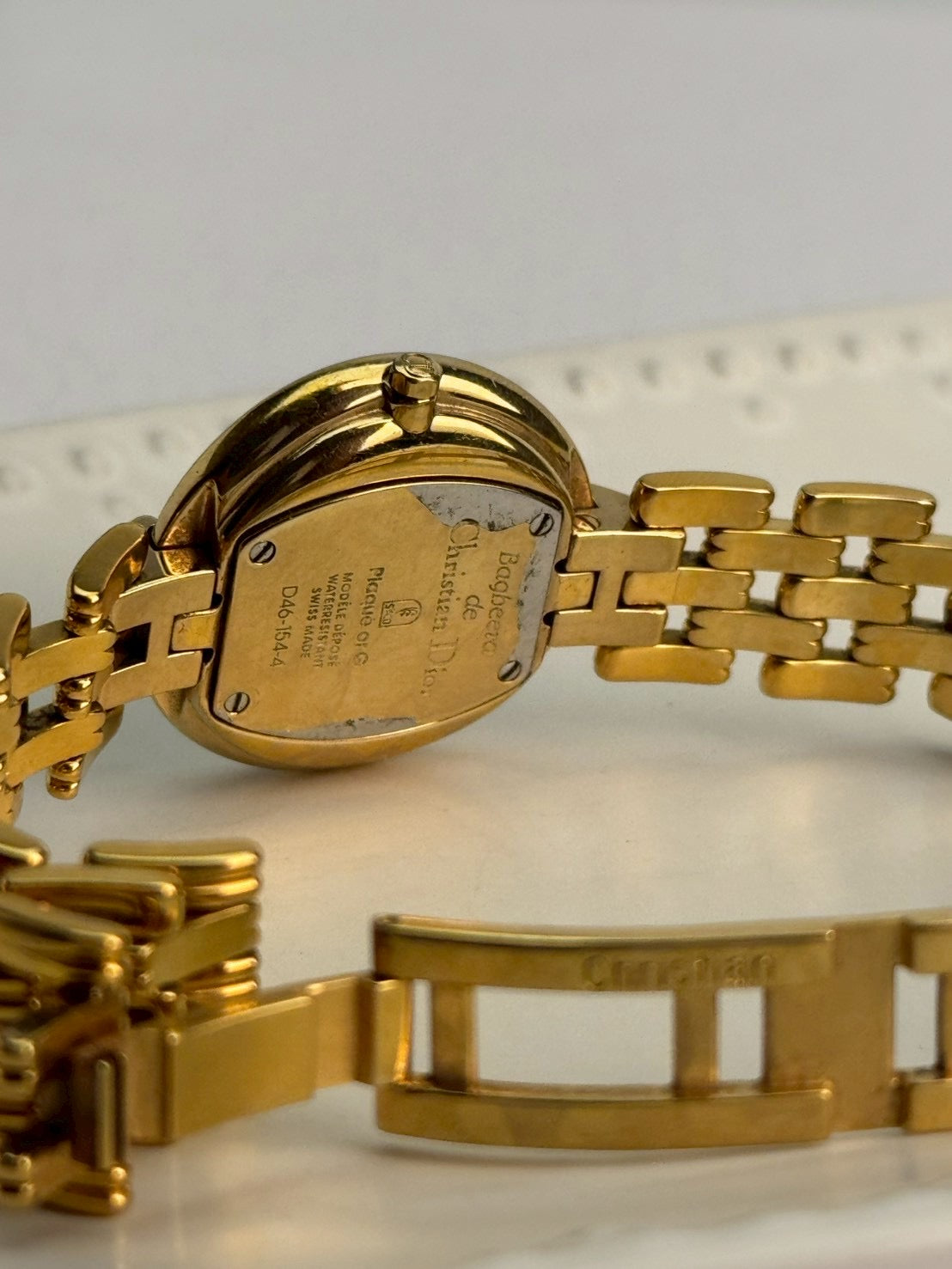 Dior black dial gold sizeM c.7686