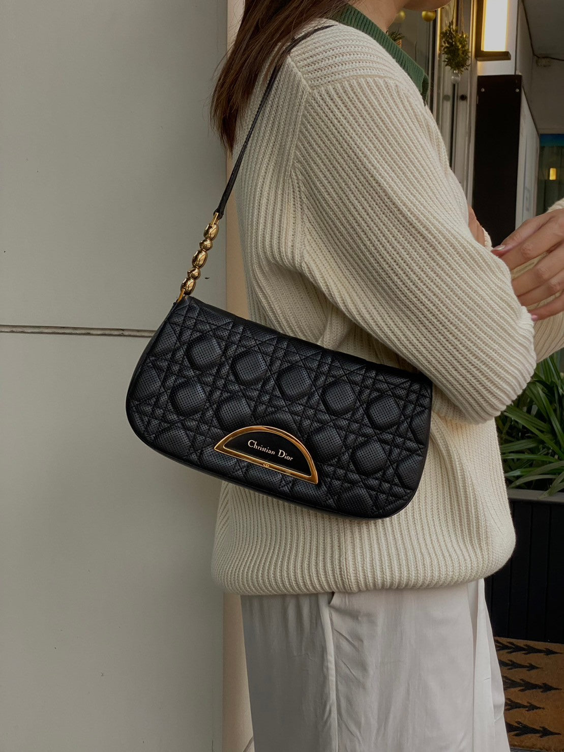 Dior trotter leather pochette