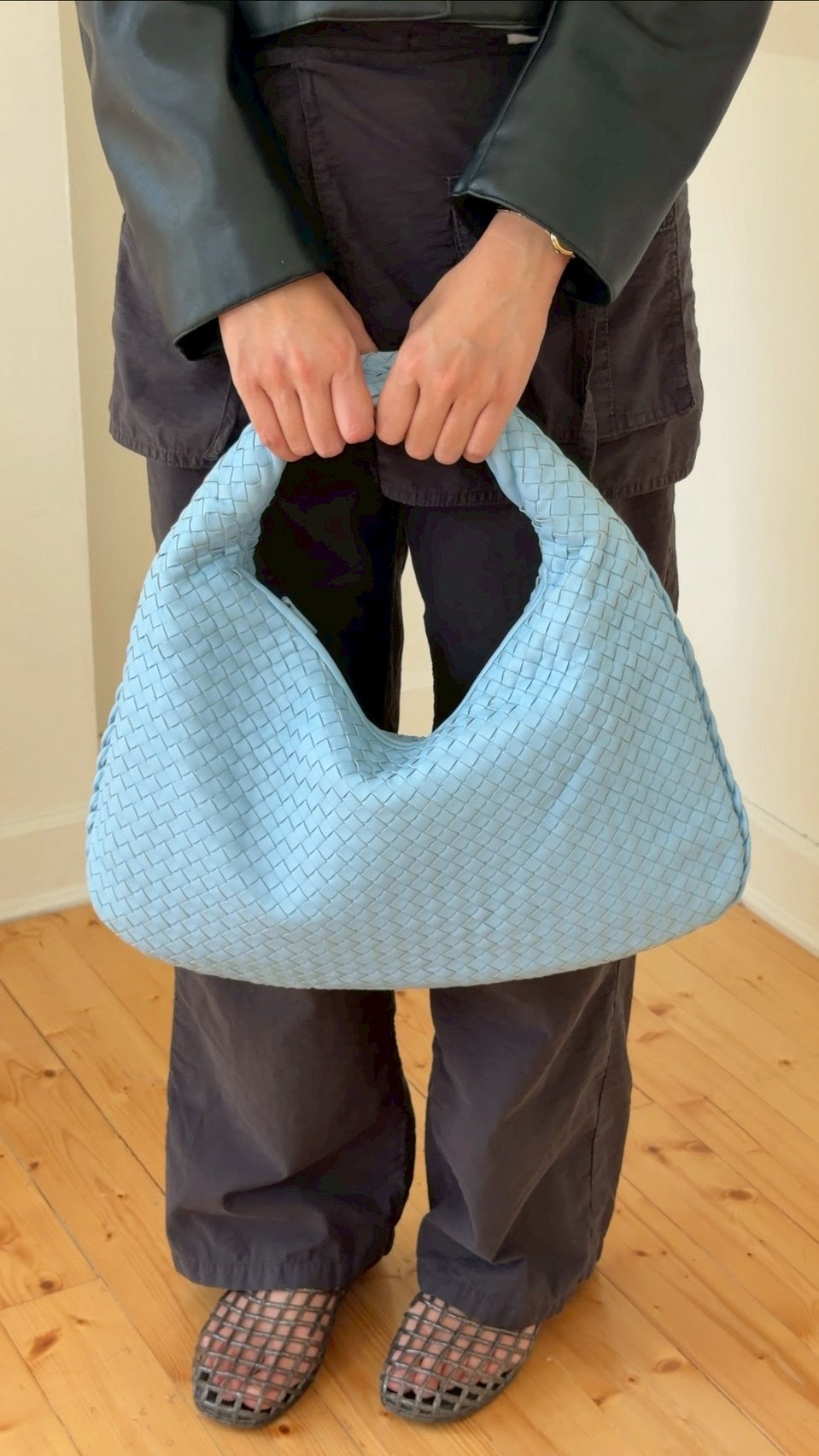 Bottega Veneta hobo blue Large