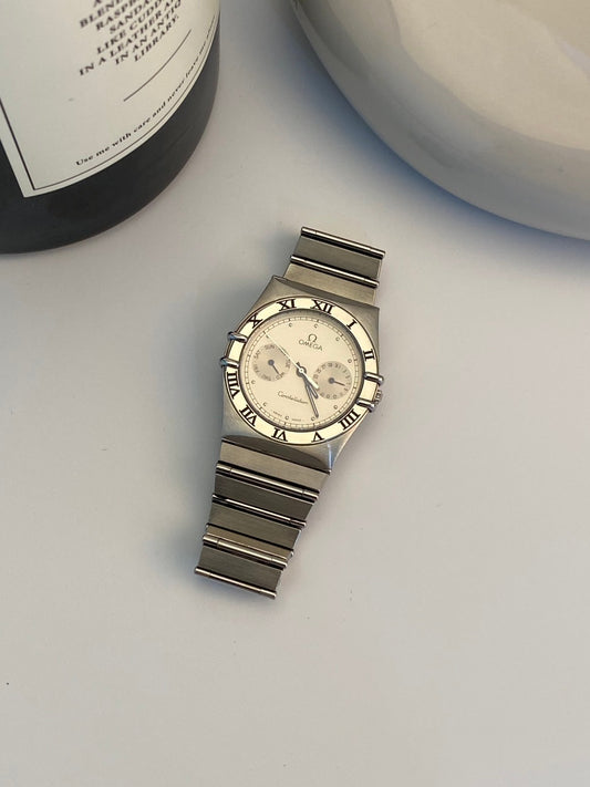 Omega constellation gray dial date c.8655