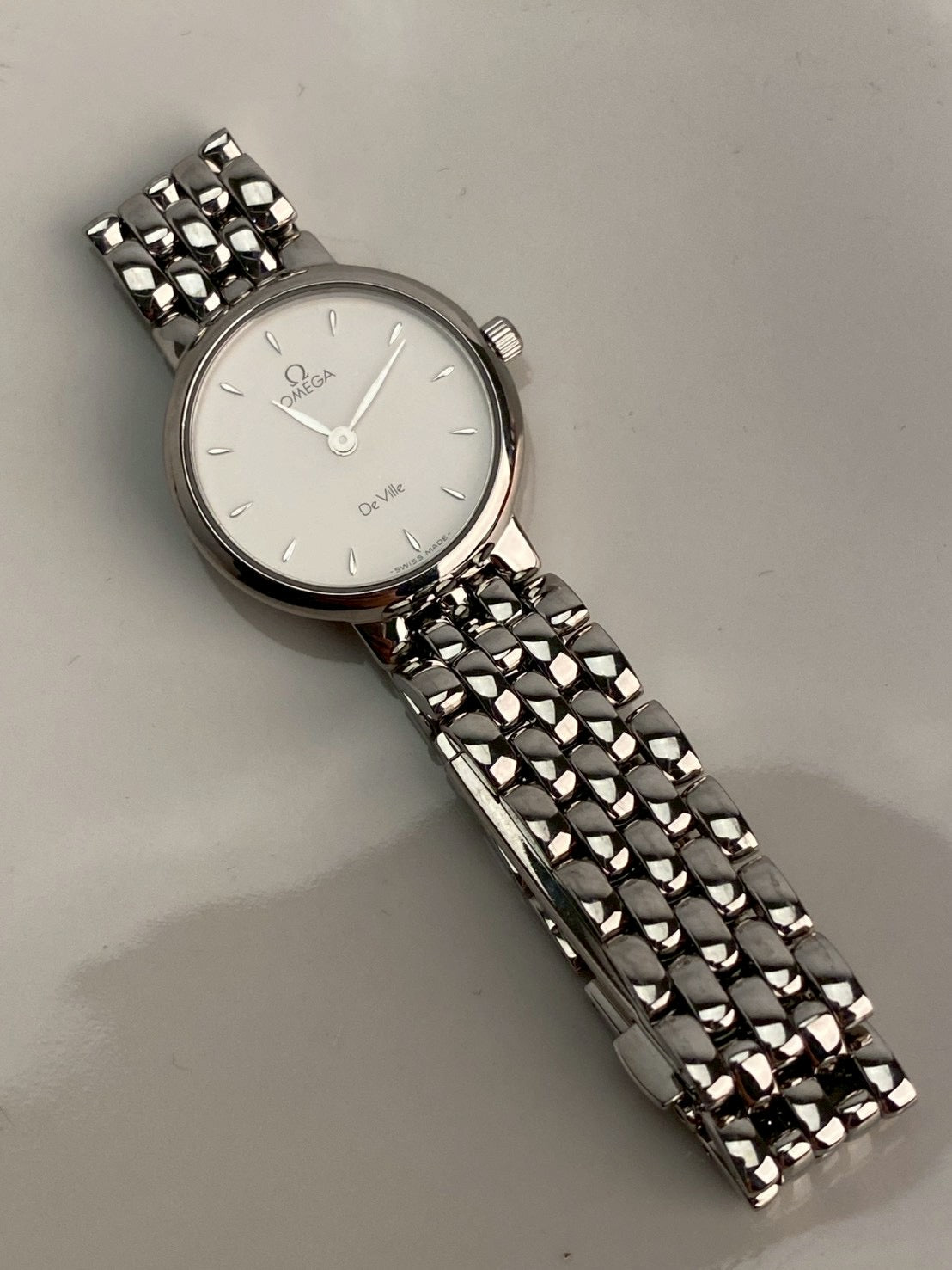 Omega diville white dial stainless c.1069