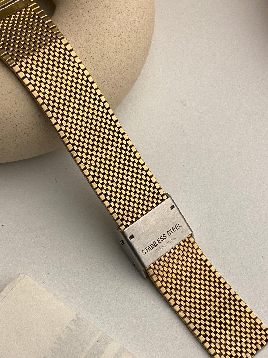 Gucci white dial gold 3400FM