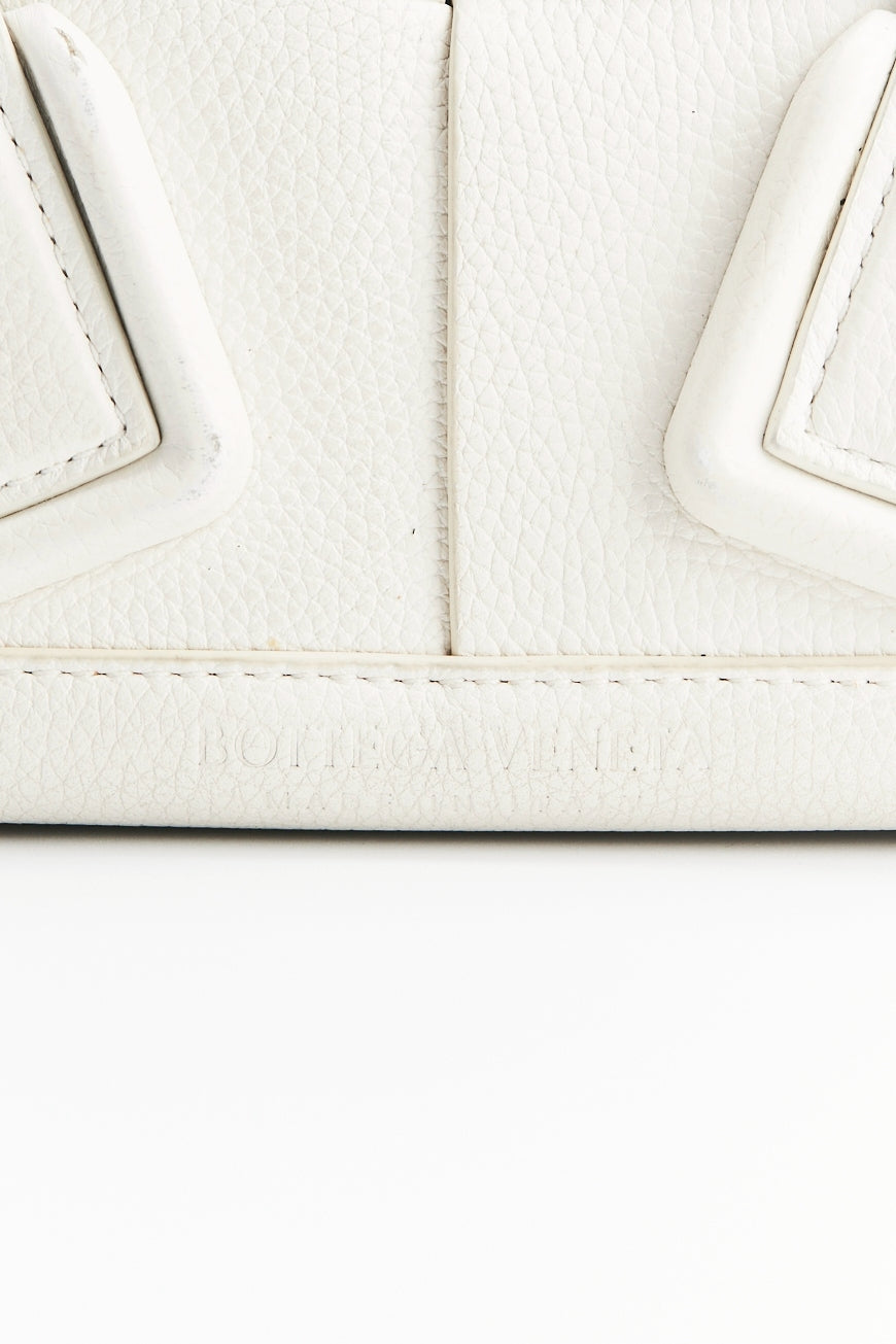 Bottega Veneta arco white bag