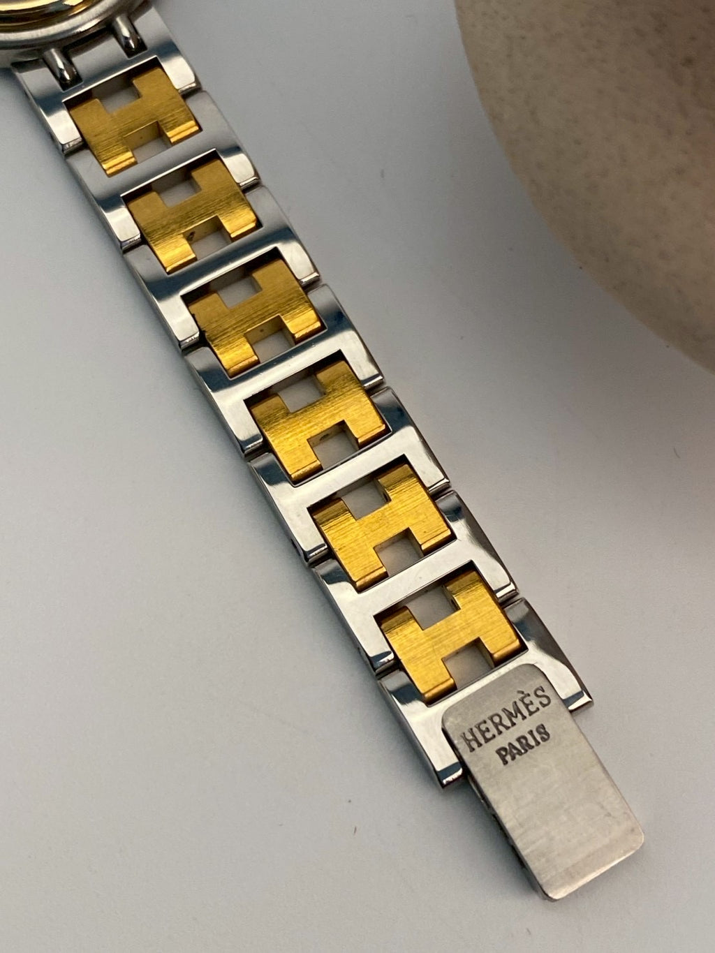 Hermes twotone white dial c.9608