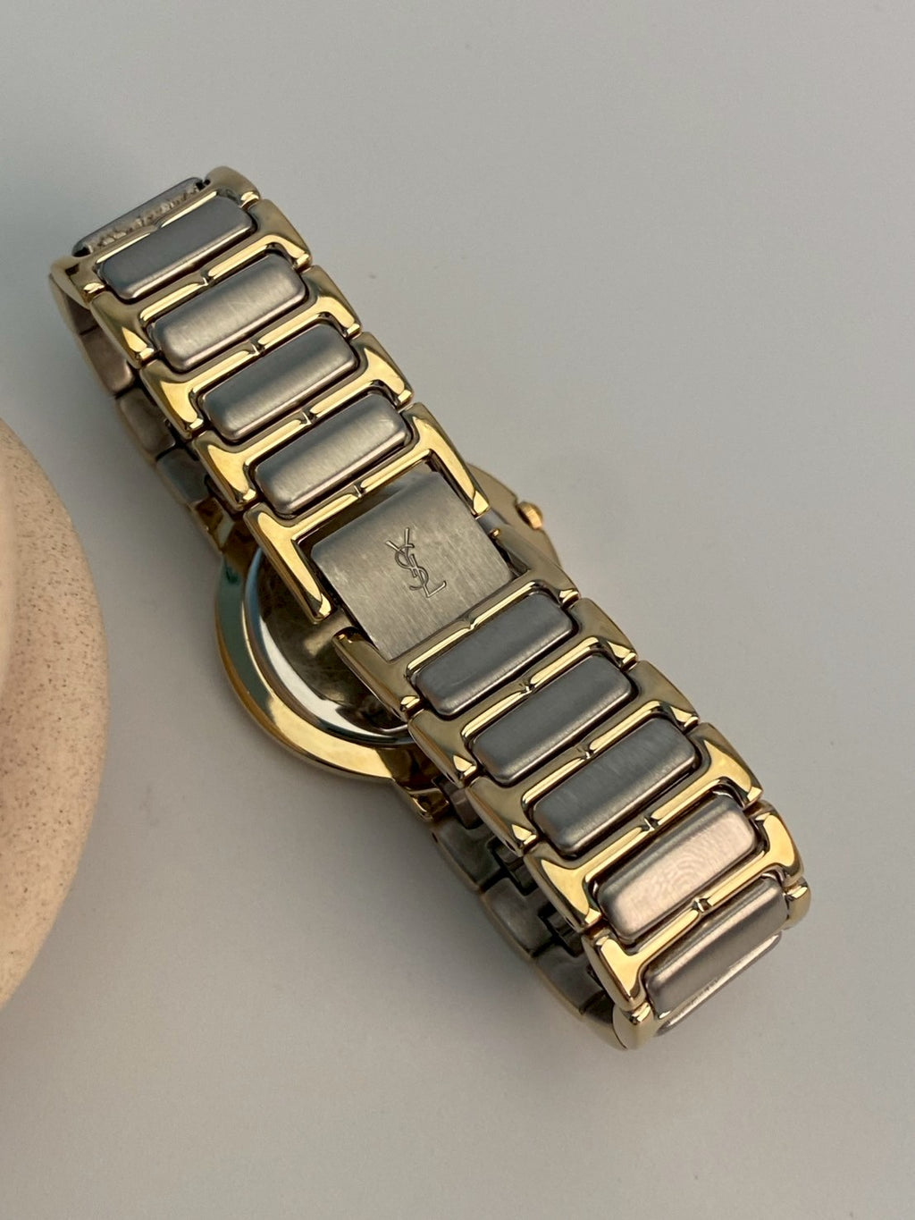 Ysl black dial twotone watch c.0091
