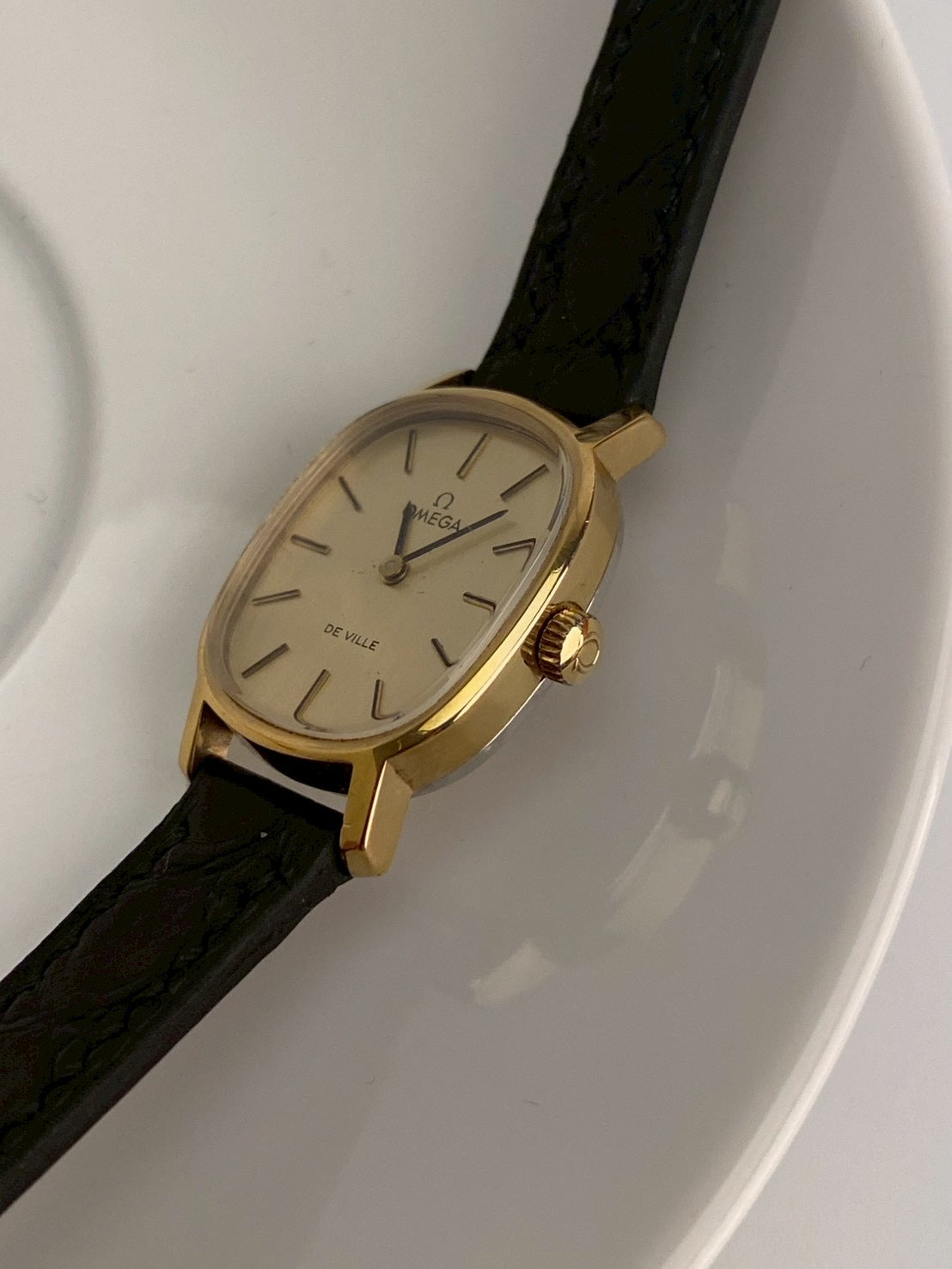 Omega deville gold dial wind up