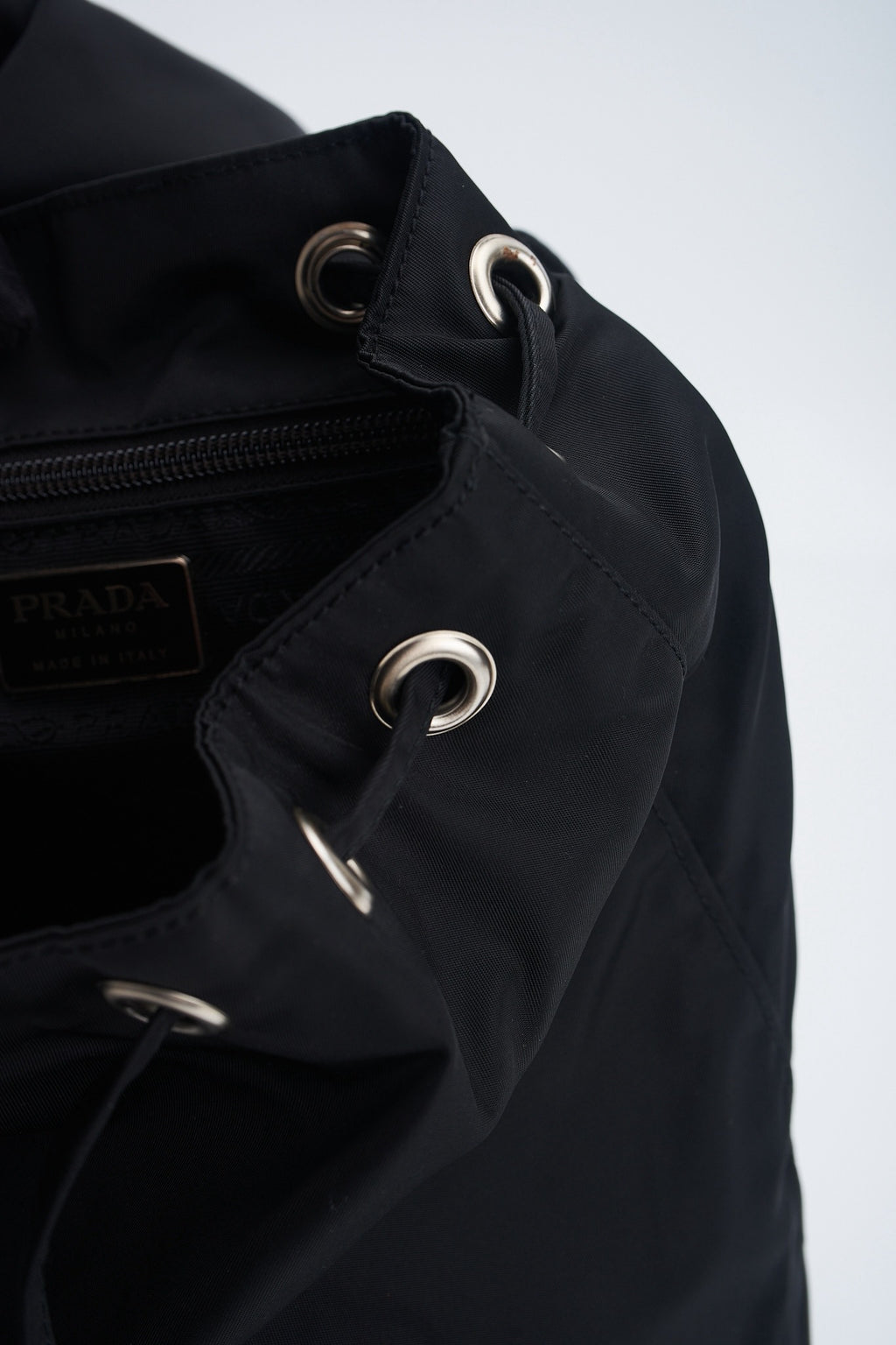 Prada backpack chain