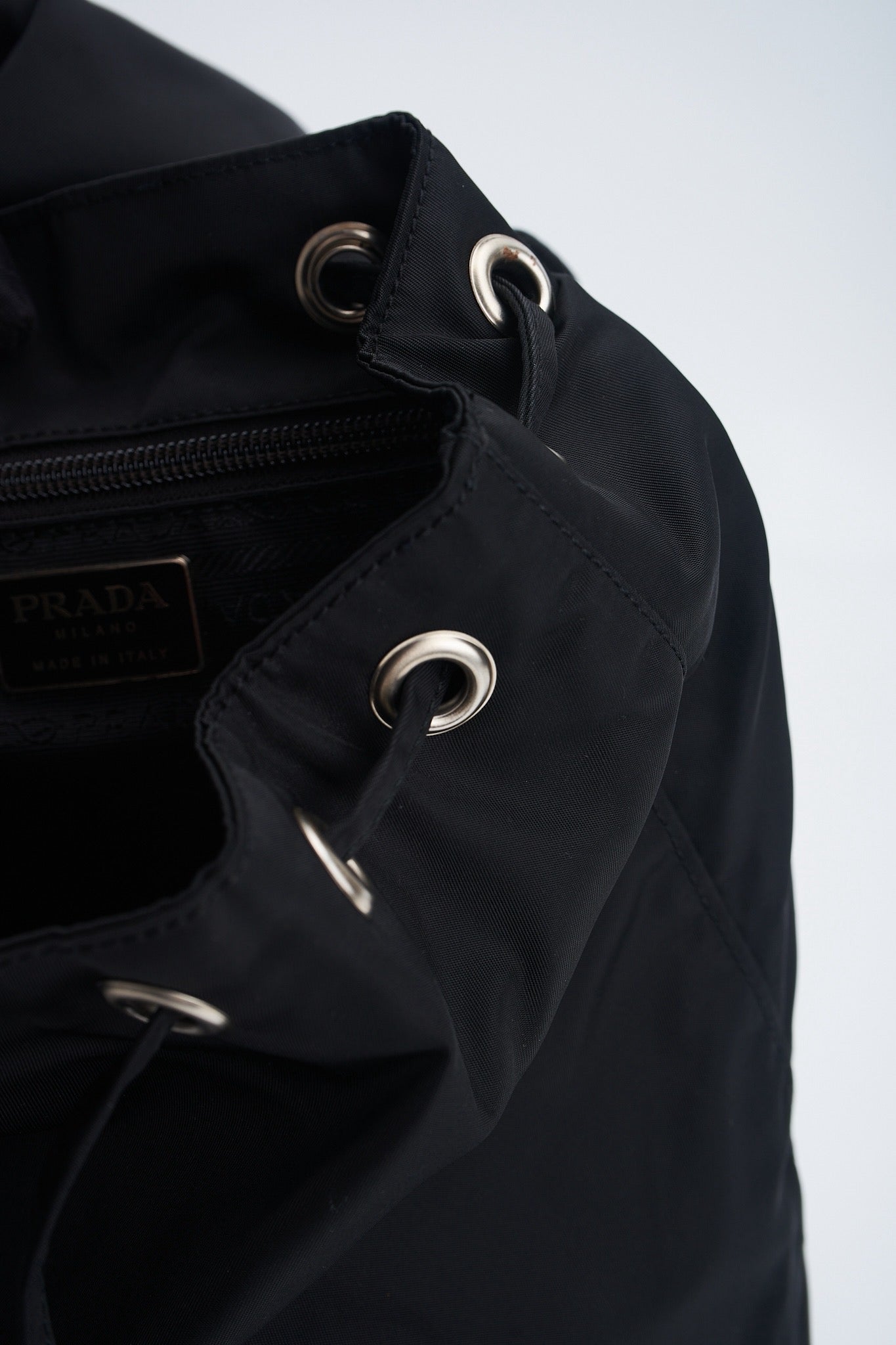 Prada backpack chain
