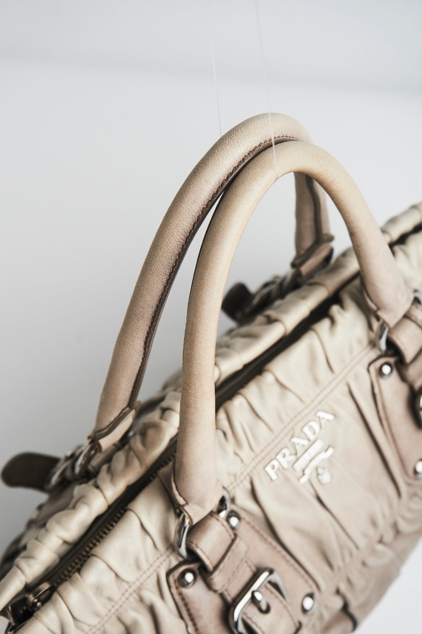 Prada Ombre Gaufre leather