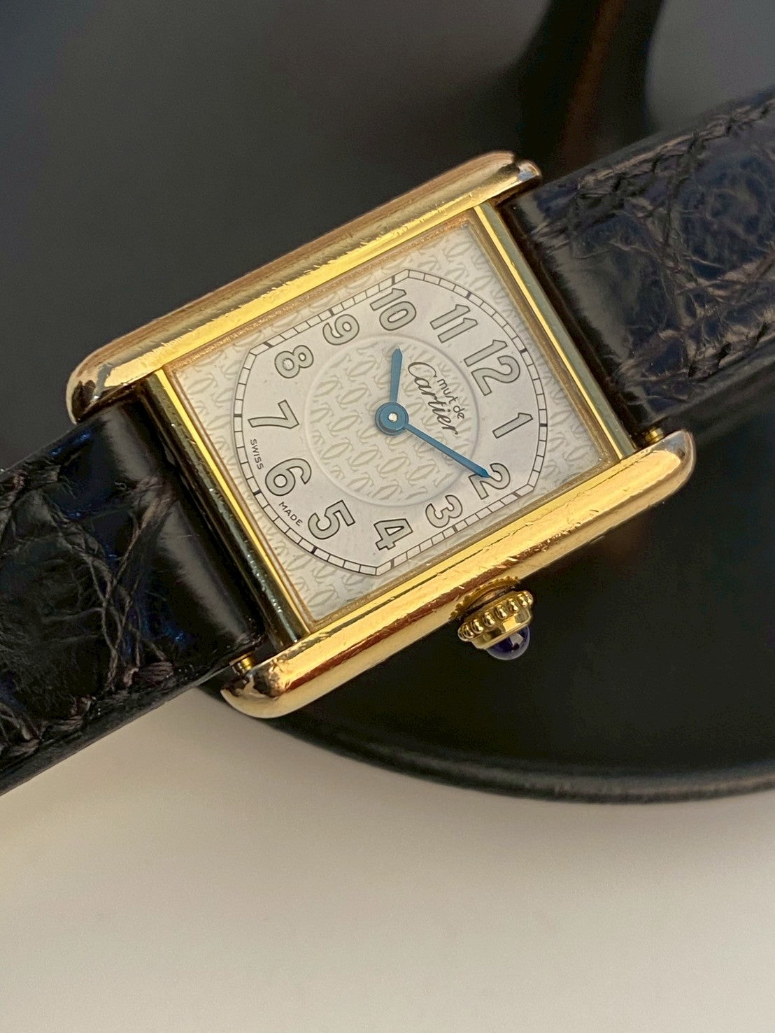Cartier tank must de gold c.6351