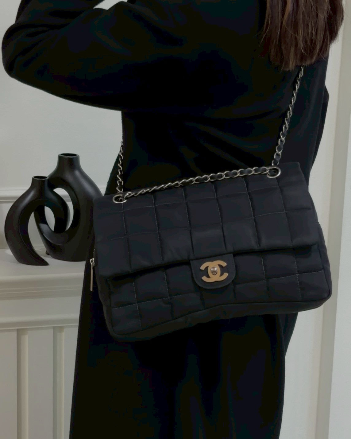 Chanel nylon easy flab 12