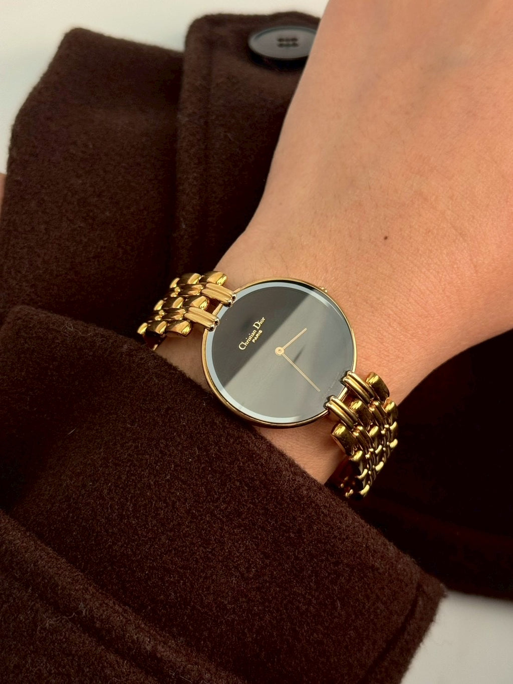 Dior black dial gold sizeL c.4581