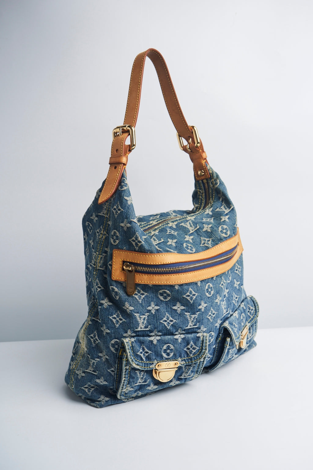 Louis vuitton denim shoulder bag