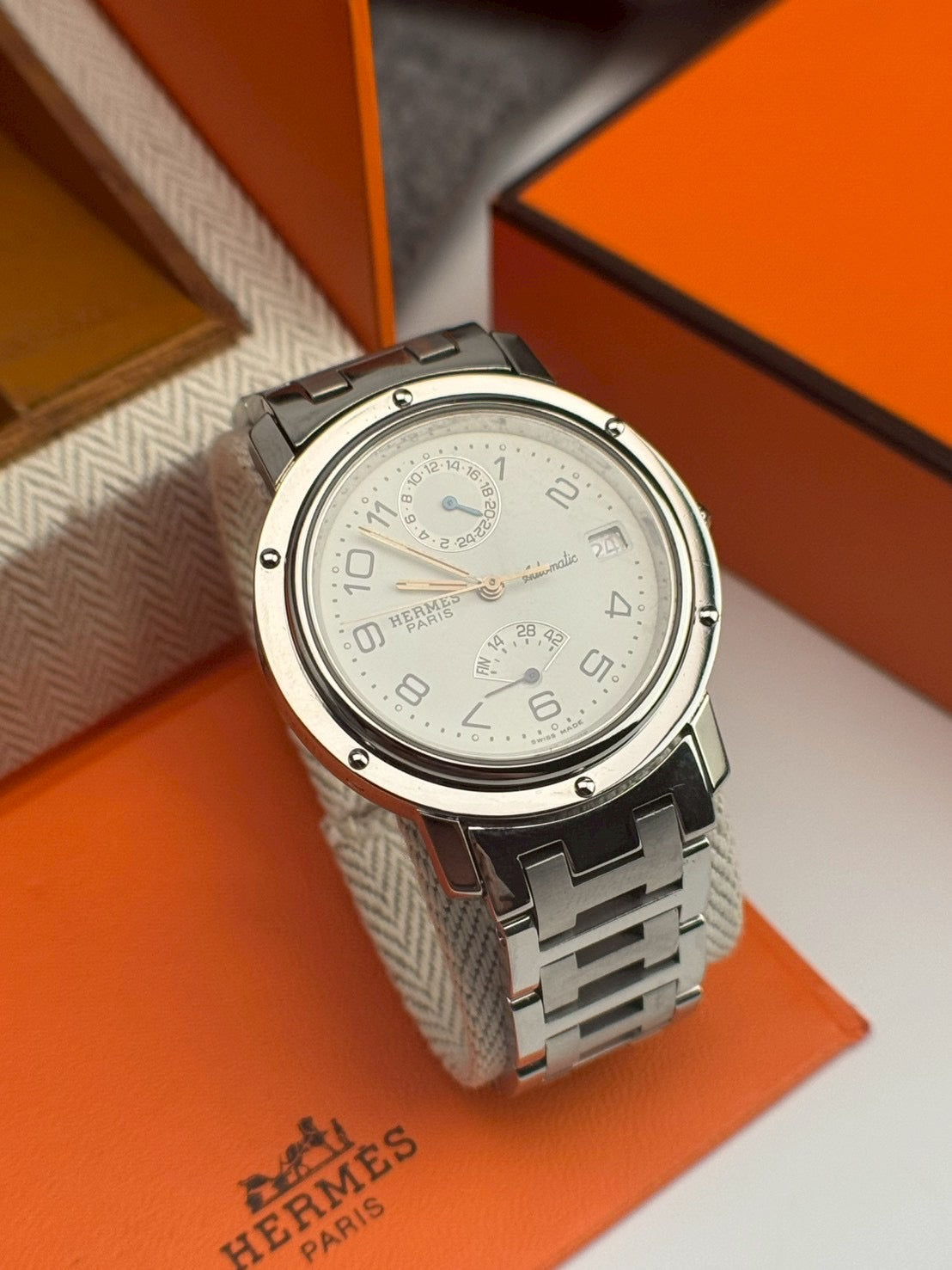 Hermes clipper chronograph c.6093