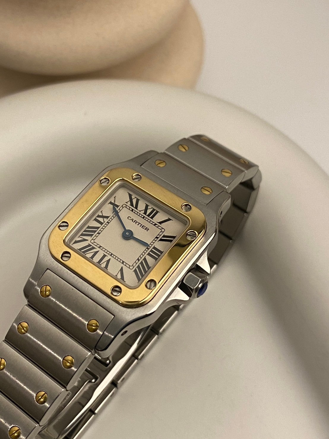 Cartier santos twotone vintage