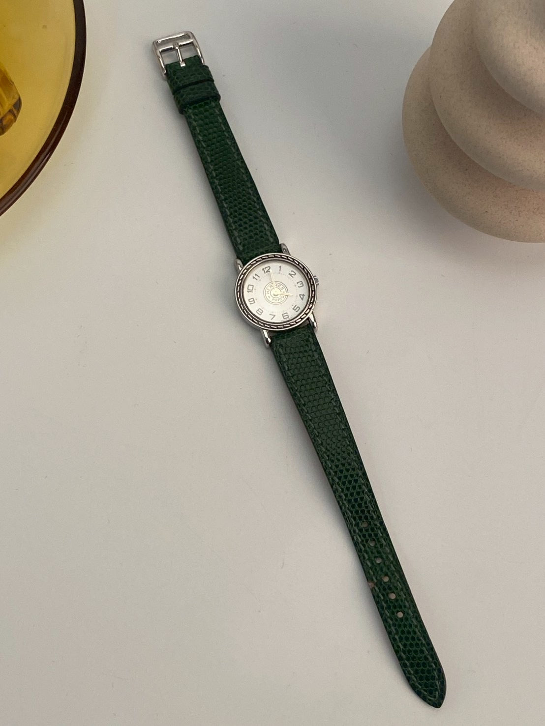 Hermes vintage white dial c.2653