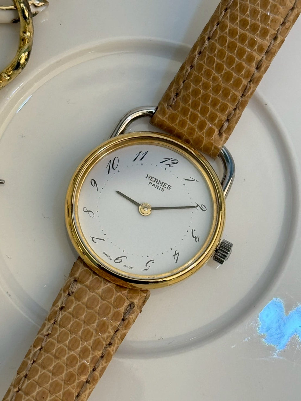 Hermes vintage twoton white c.7923