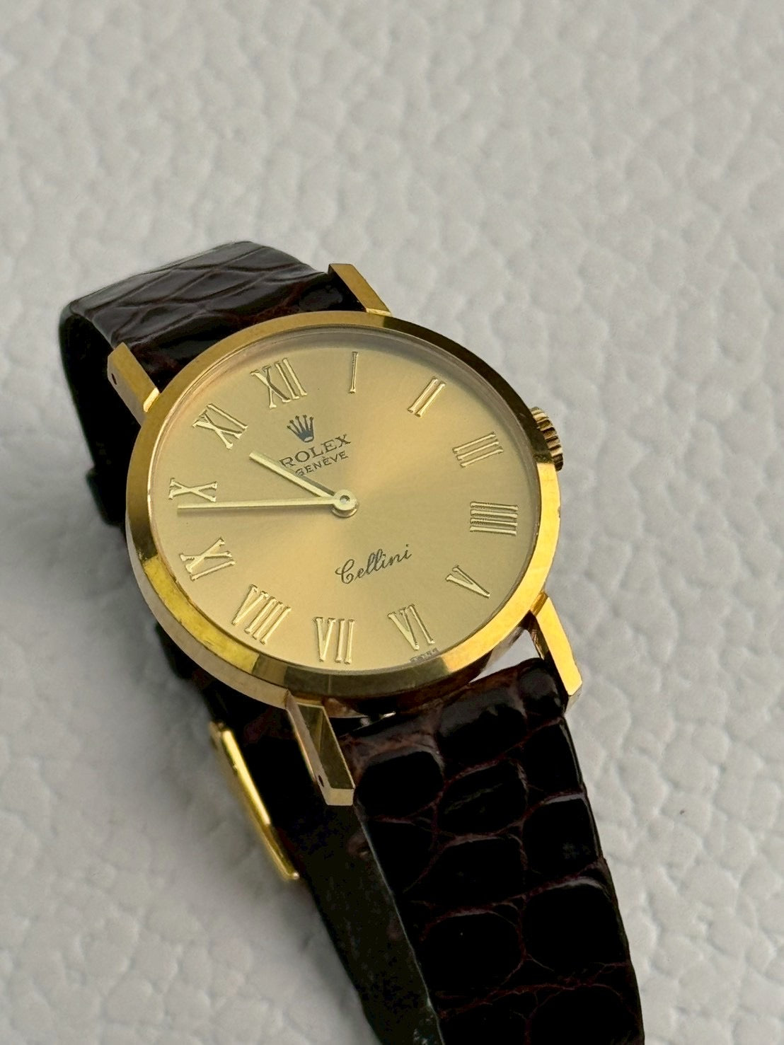 Rolex K18 YG cellini gold dial c.8962