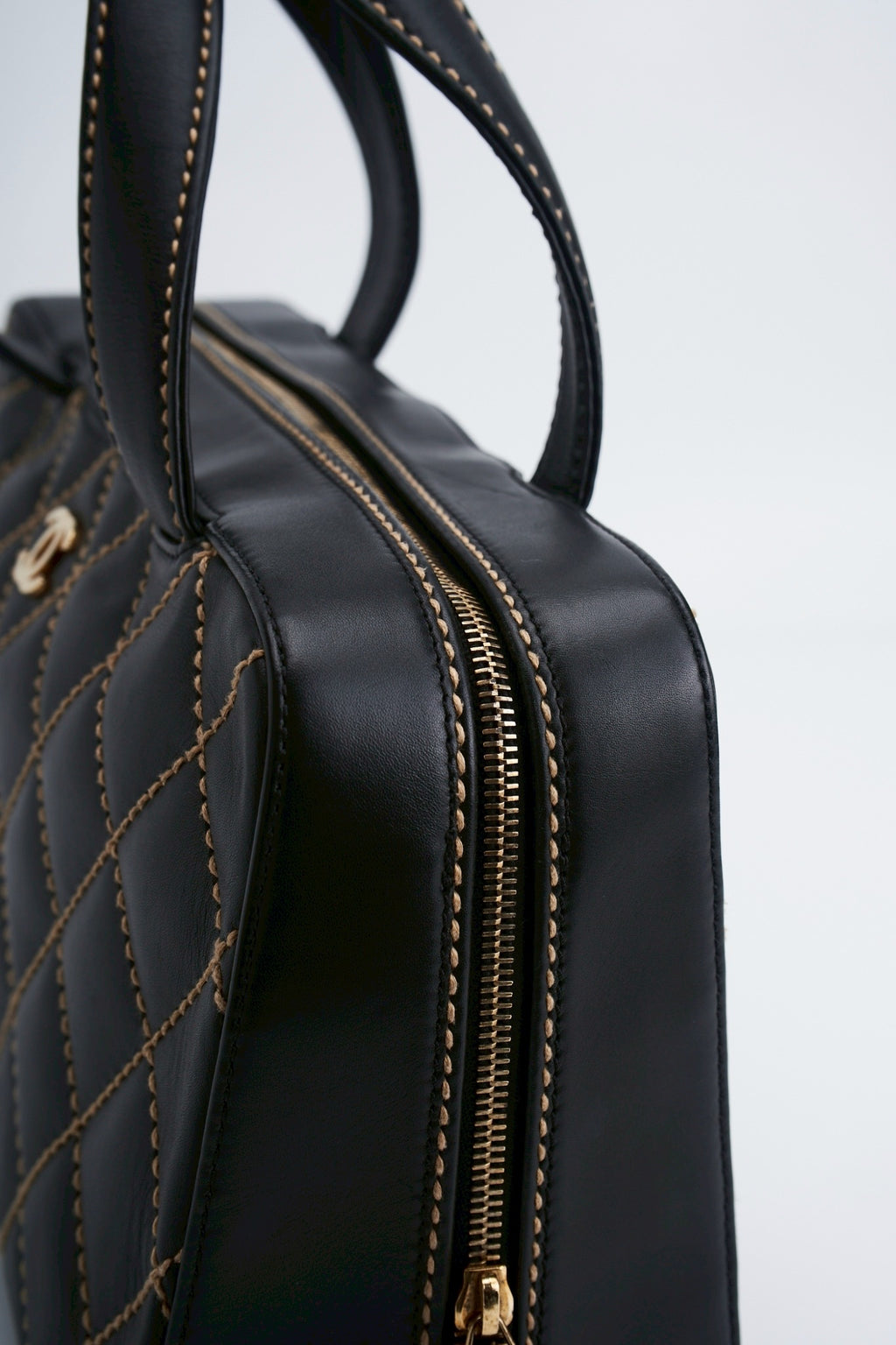 Chanel quilted hand bag