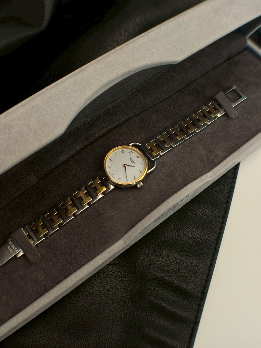 Hermes Arceau white dial