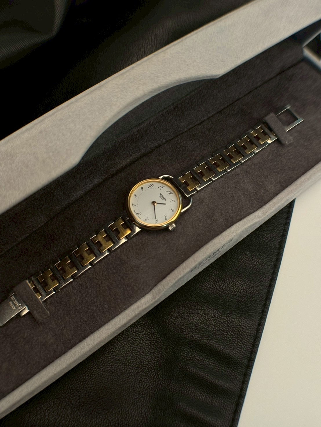 Hermes Arceau white dial