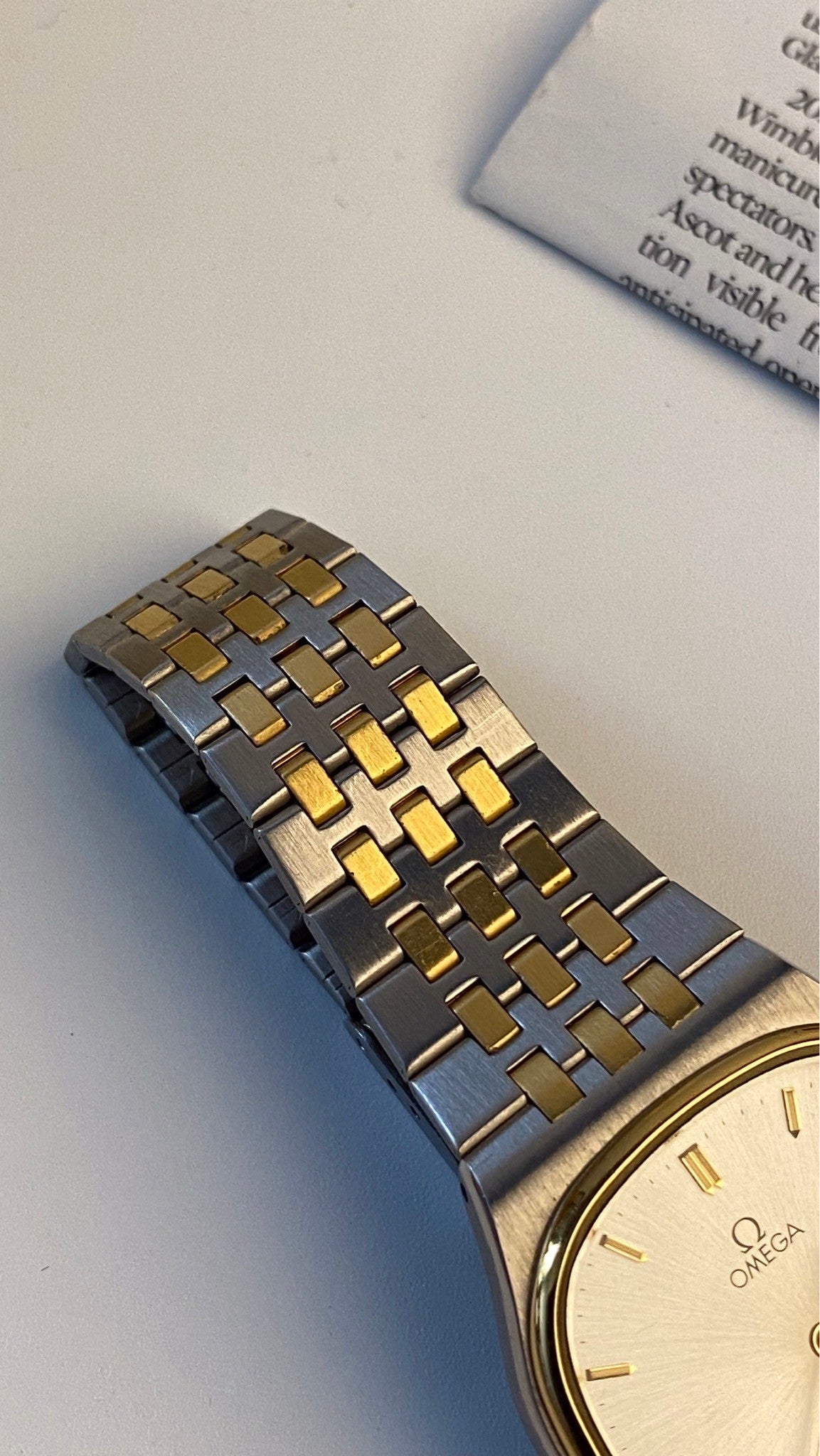 Omega Deville Twotone Men Size