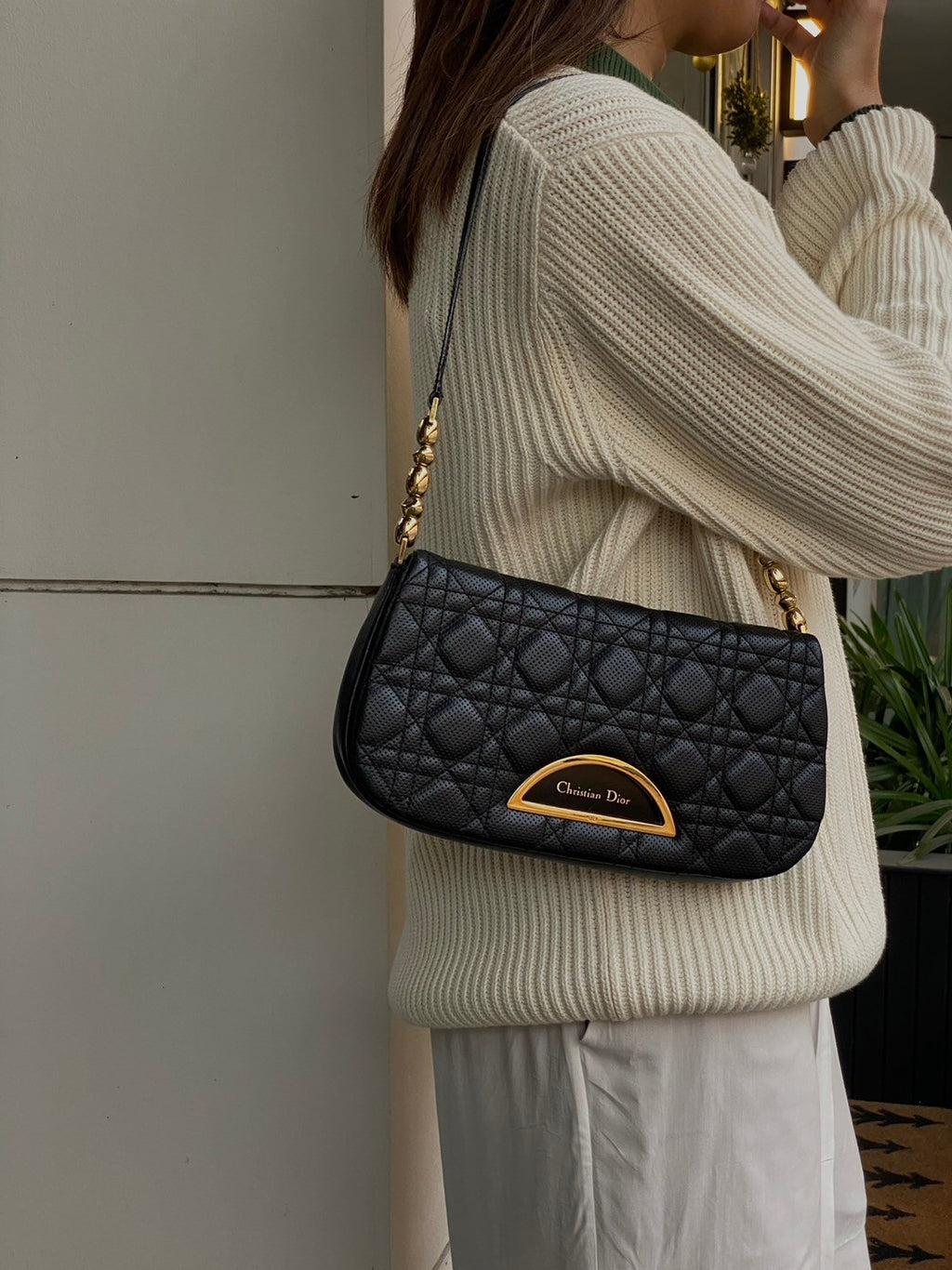 Dior trotter leather pochette