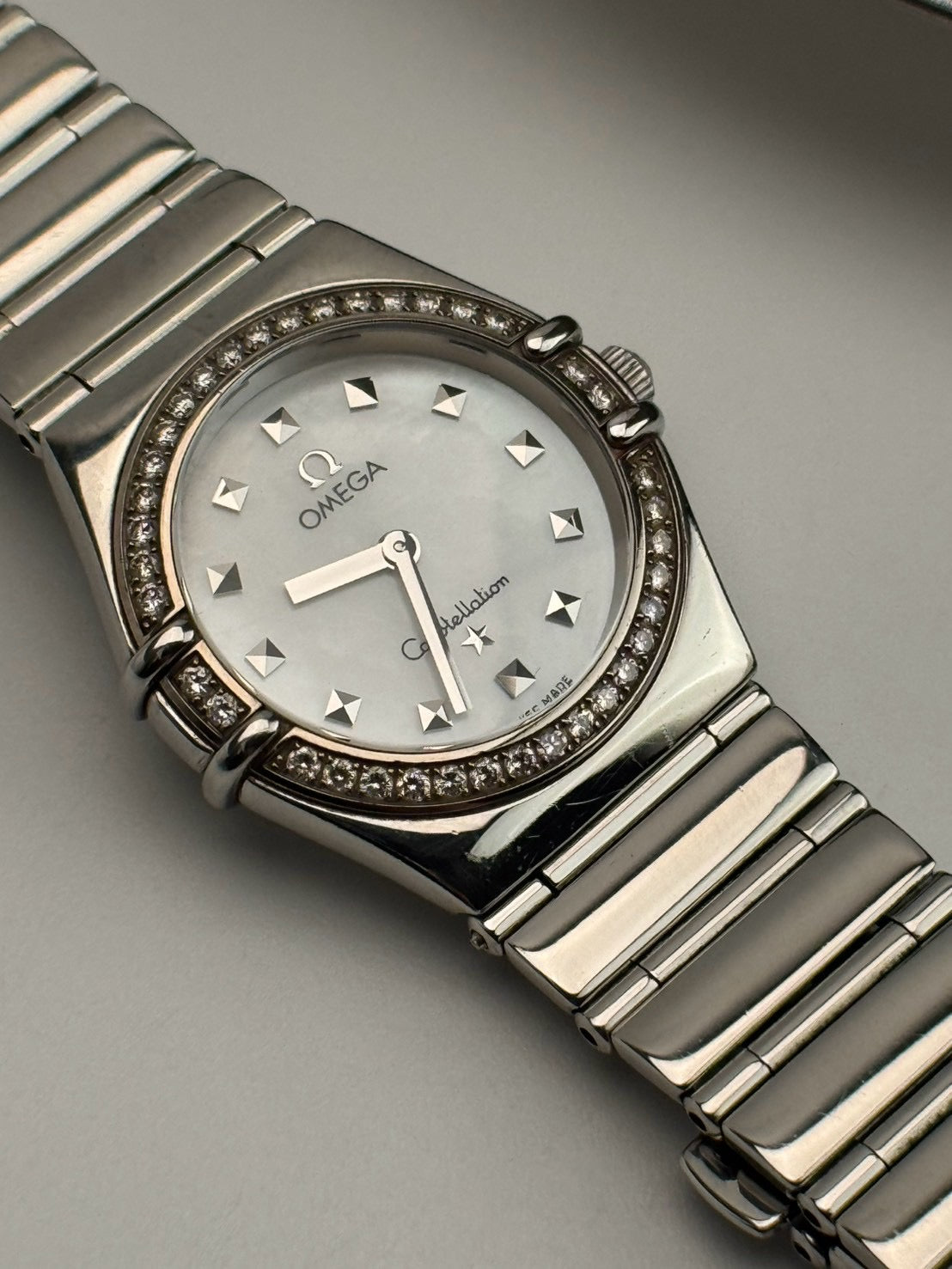 Omega Constellation Diamond Bezel