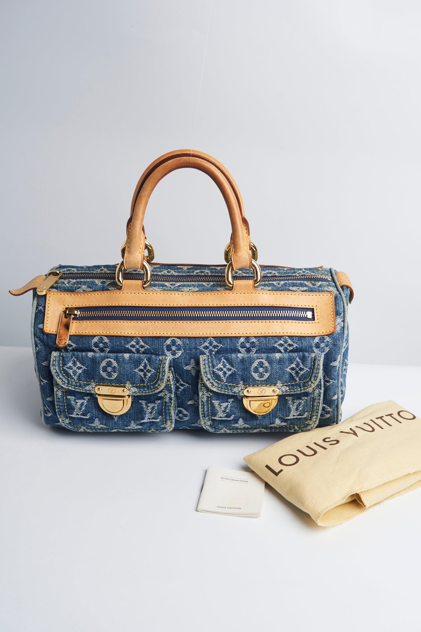 Louis vuitton denim handbag
