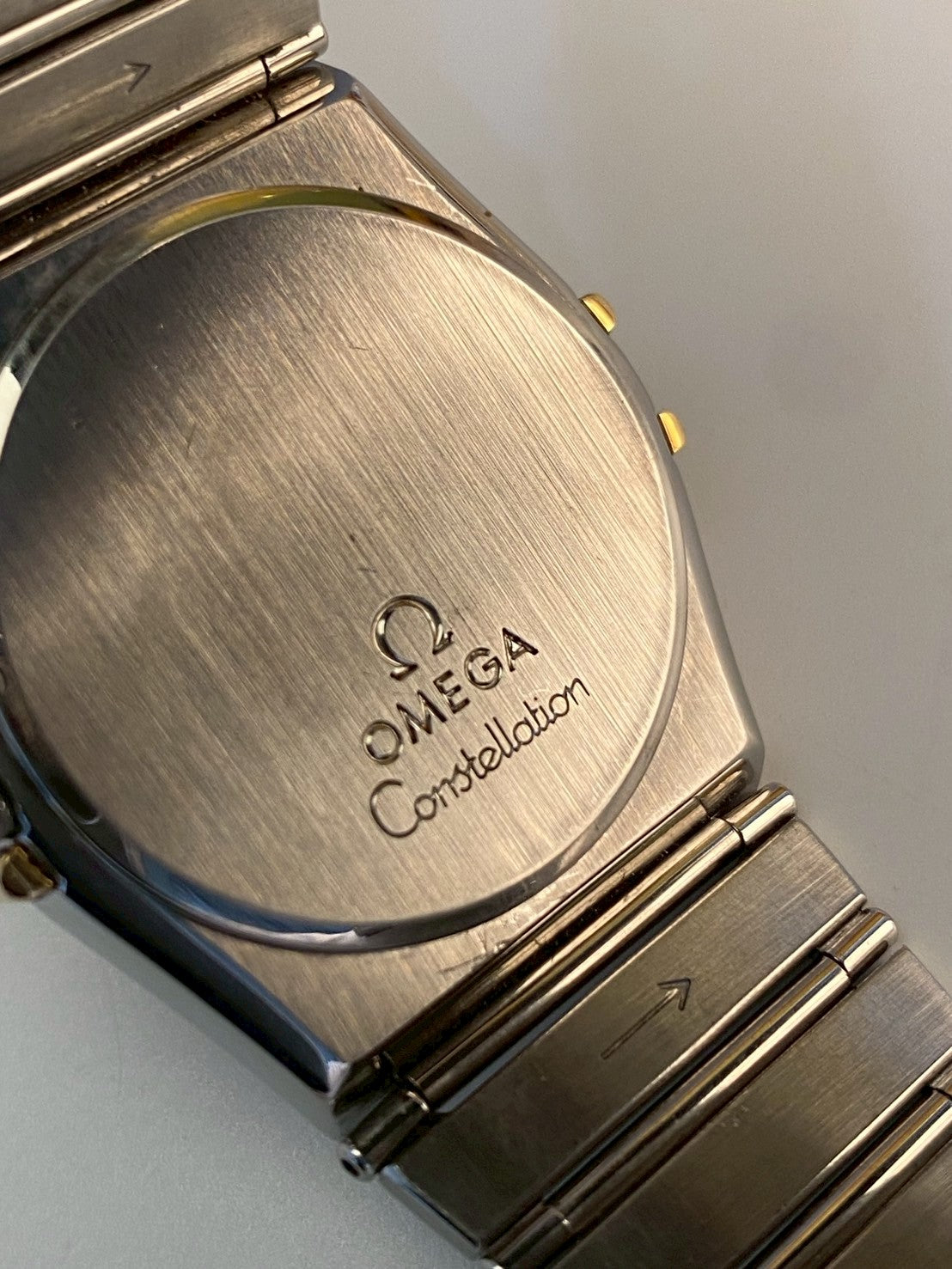 Omega constellation twotone date gold dial